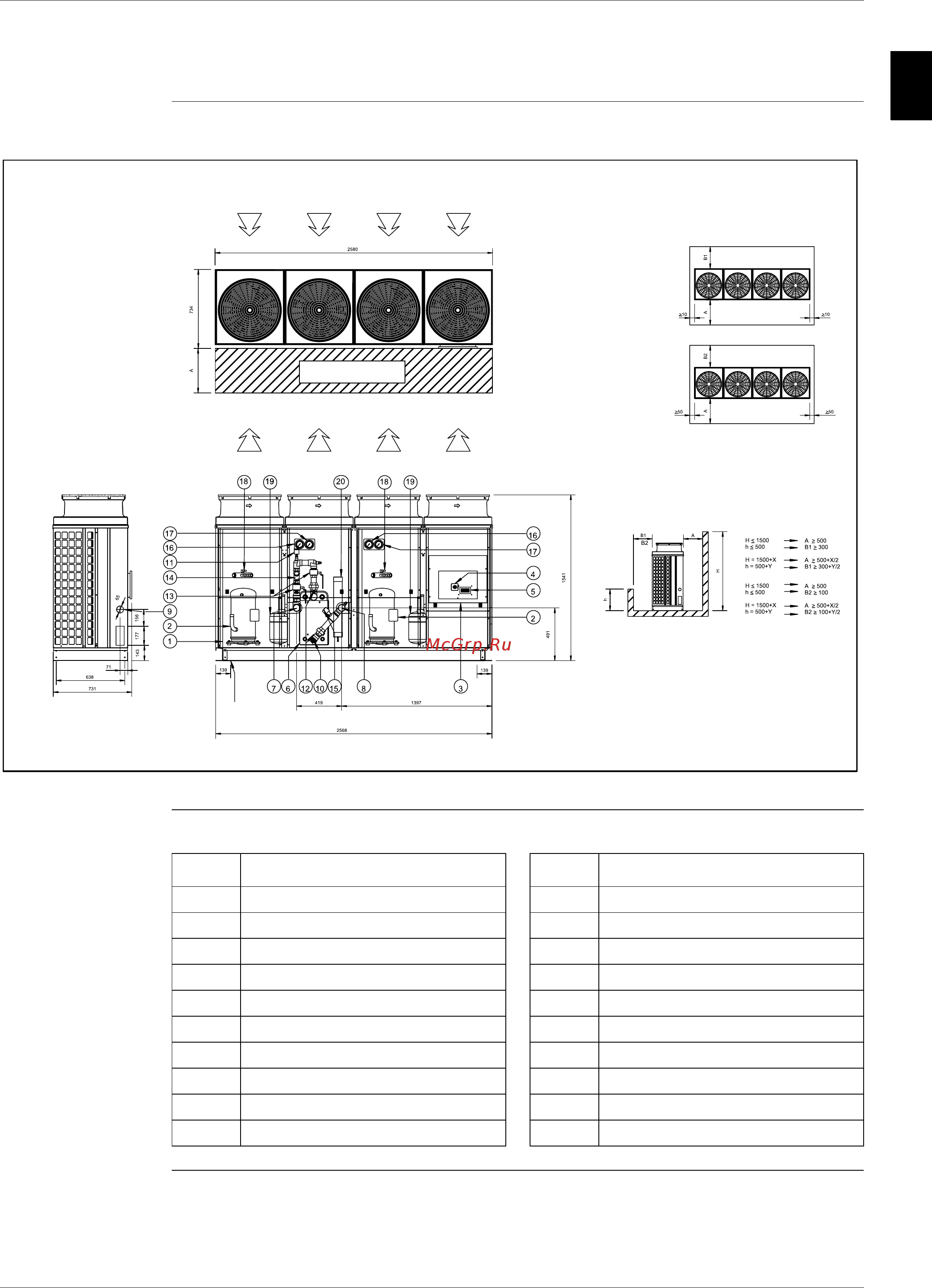Daikin EUWAC5FZW [84/264] Outlook drawing euwyn20 24kzw1