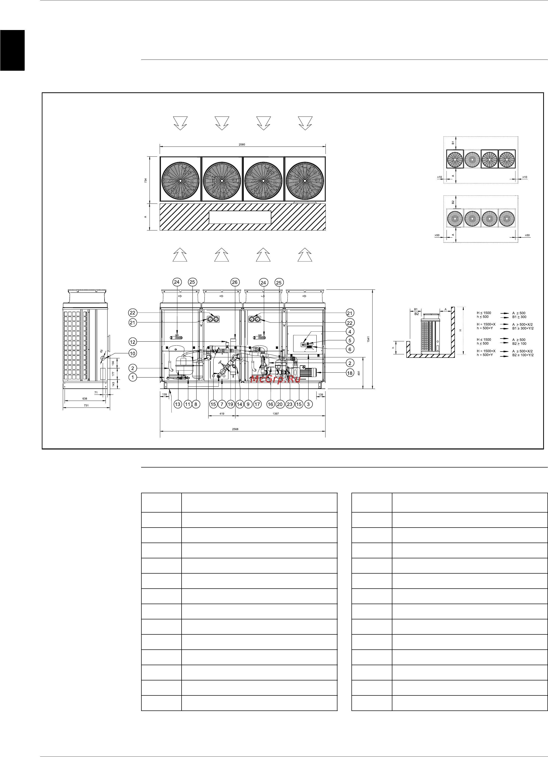Daikin EUWAC5FZW [85/264] Outlook drawing euwyp20 24kzw1