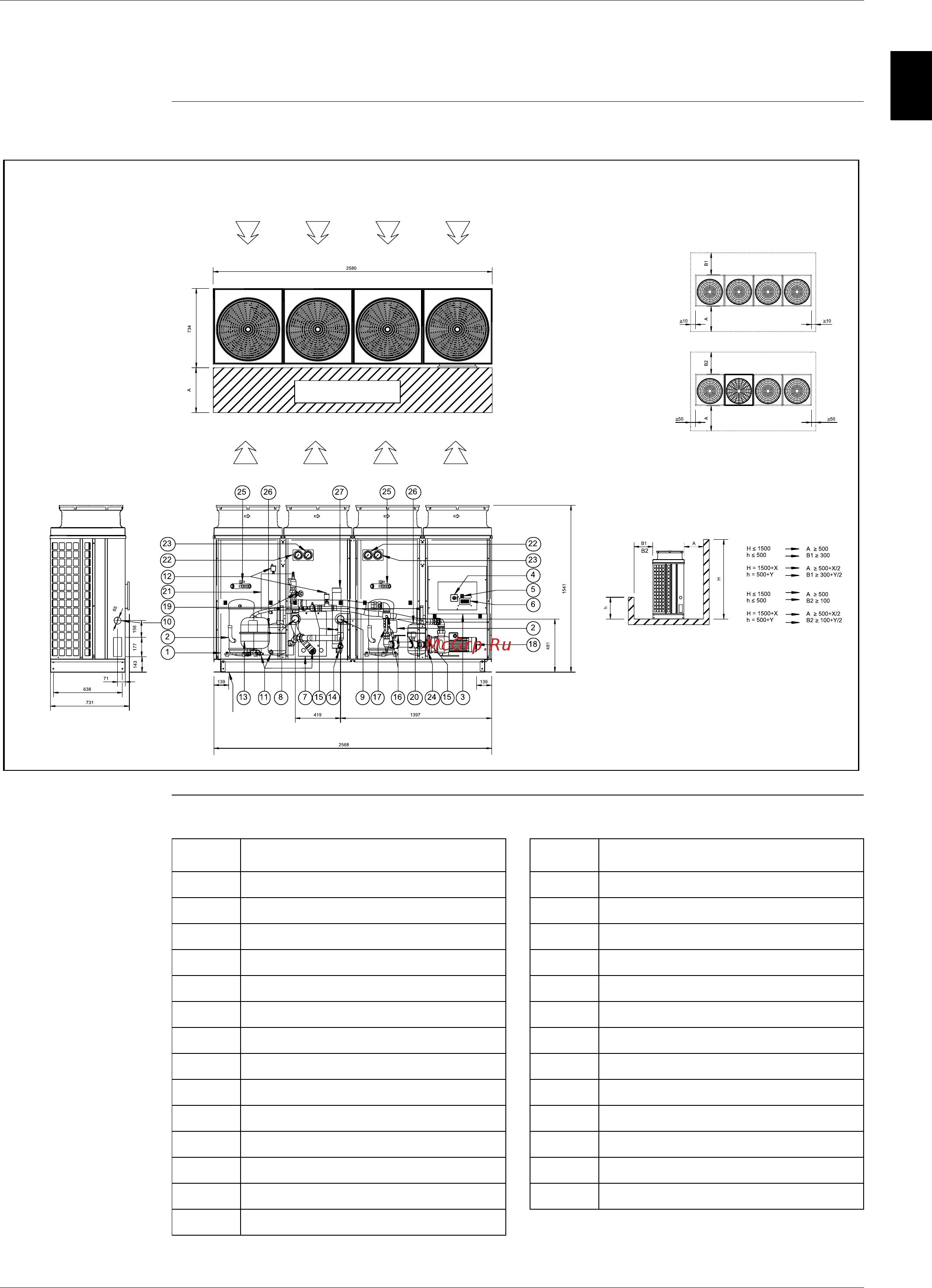 Daikin EUWAC5FZW [86/264] Outlook drawing euwyb20 24kzw1