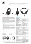 Sennheiser HMD 301 PRO Спецификация