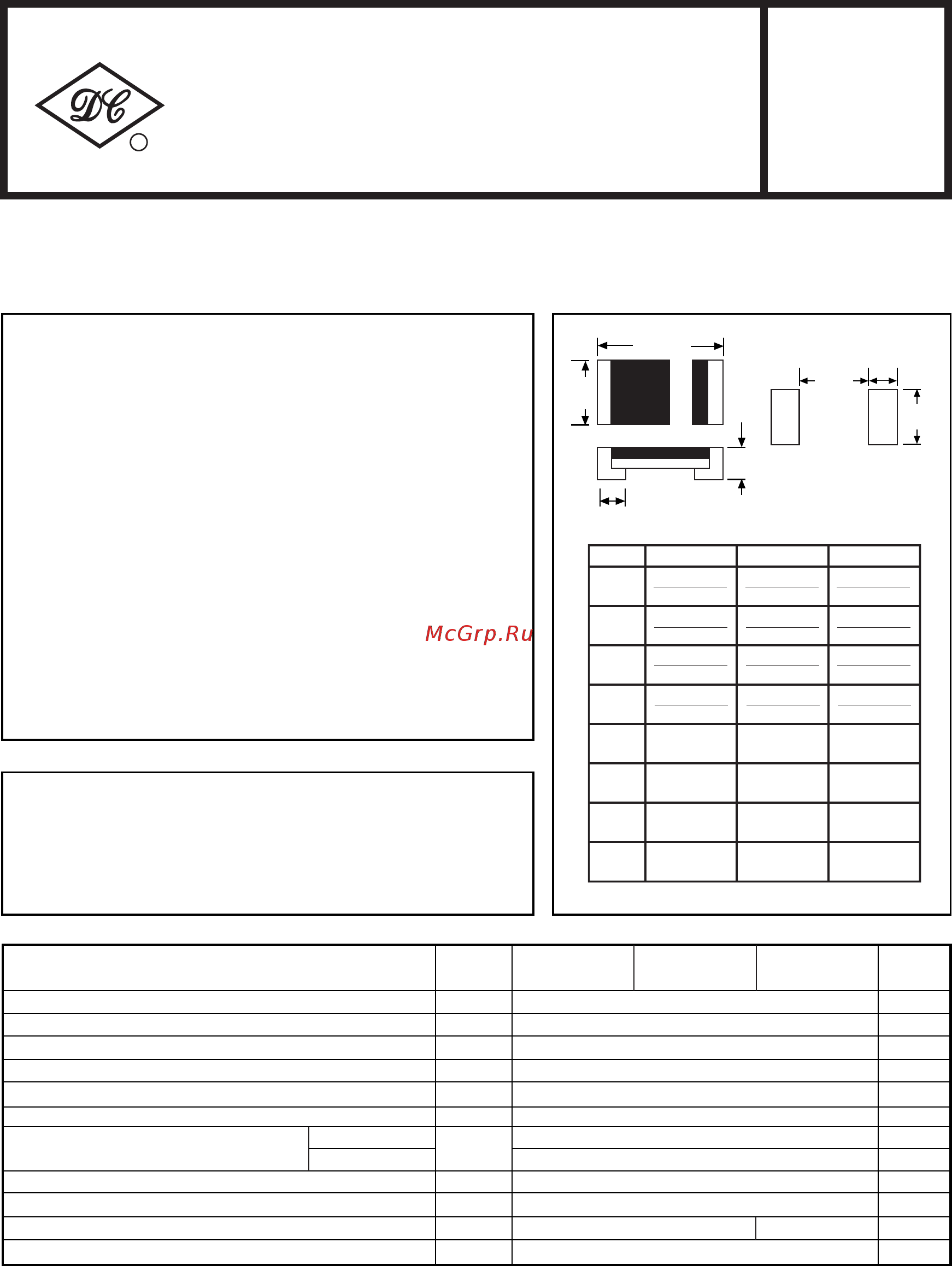 DC COMPONENTS 1N4148-1206 Инструкция по эксплуатации онлайн