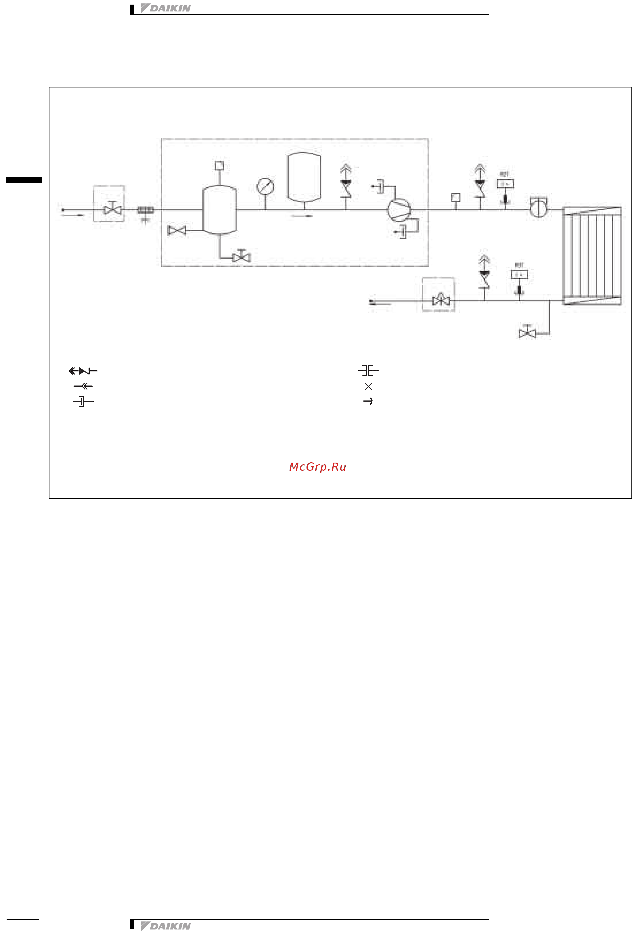 Daikin EWAQ240DAYN [26/47] Схема трубной обвязки