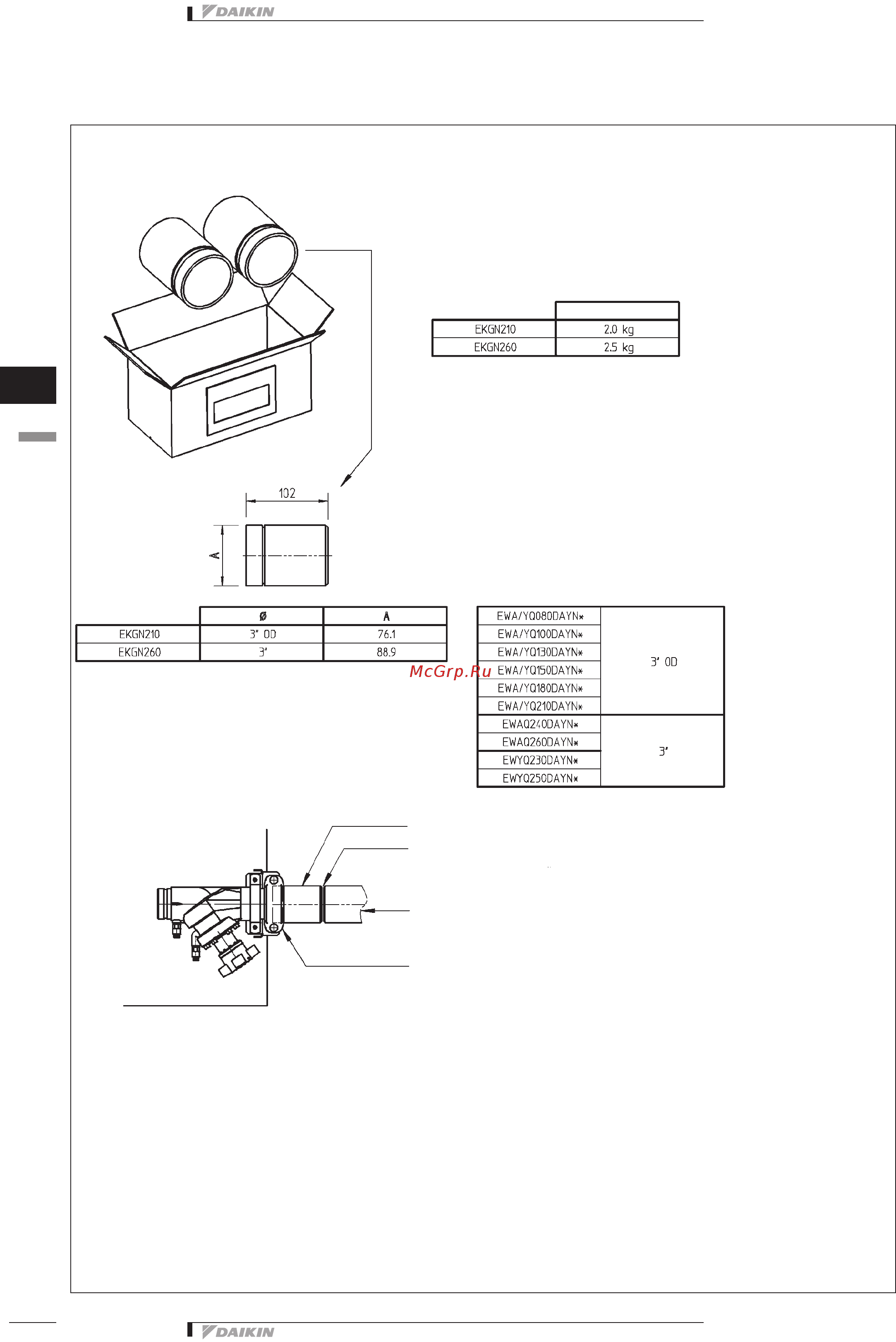 Daikin EWYQ130DAYN [56/89] R 410a ewyq dayn