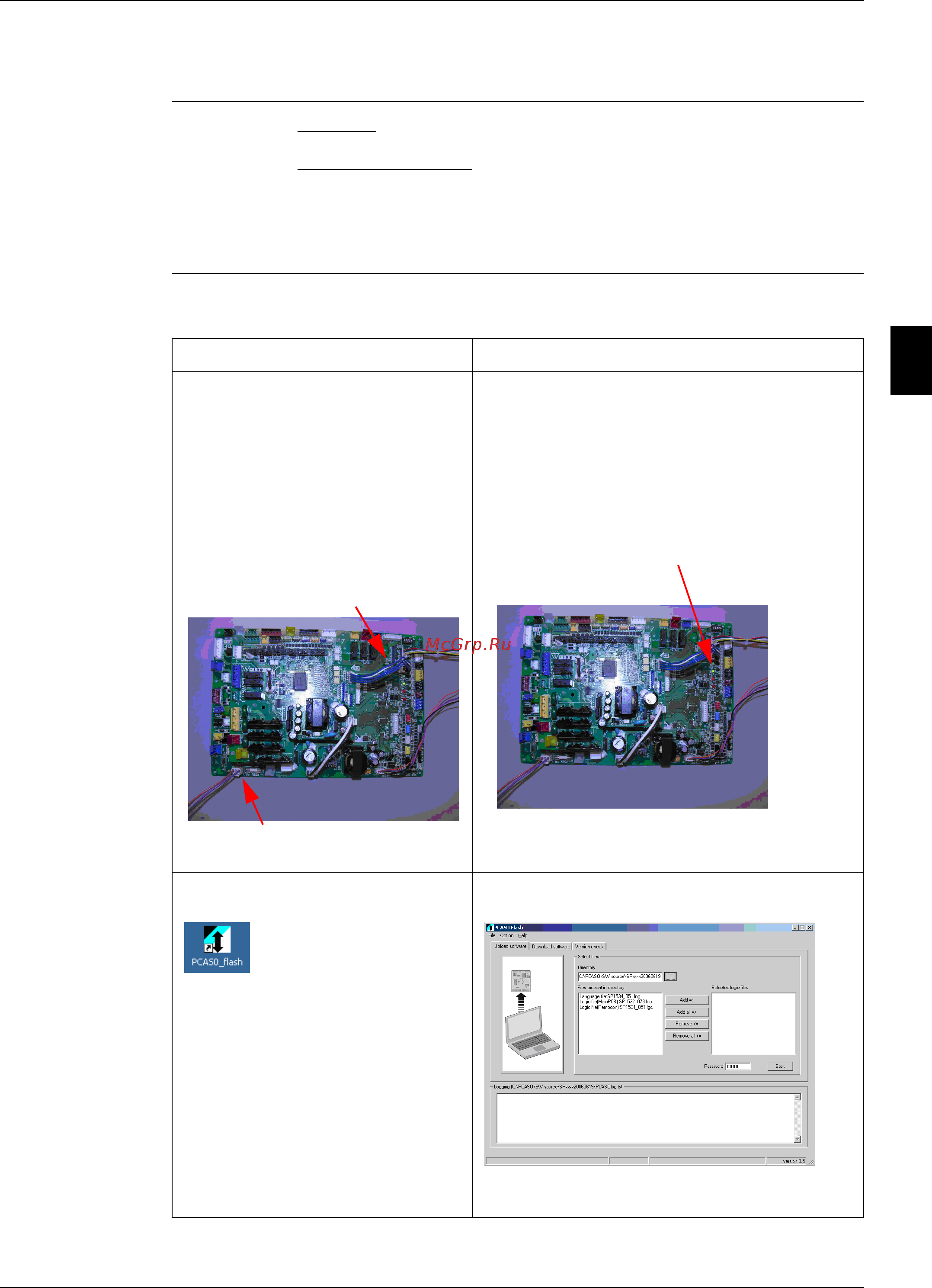Daikin EWYQ180DAYN [435/524] Software upload procedure pcasoflash