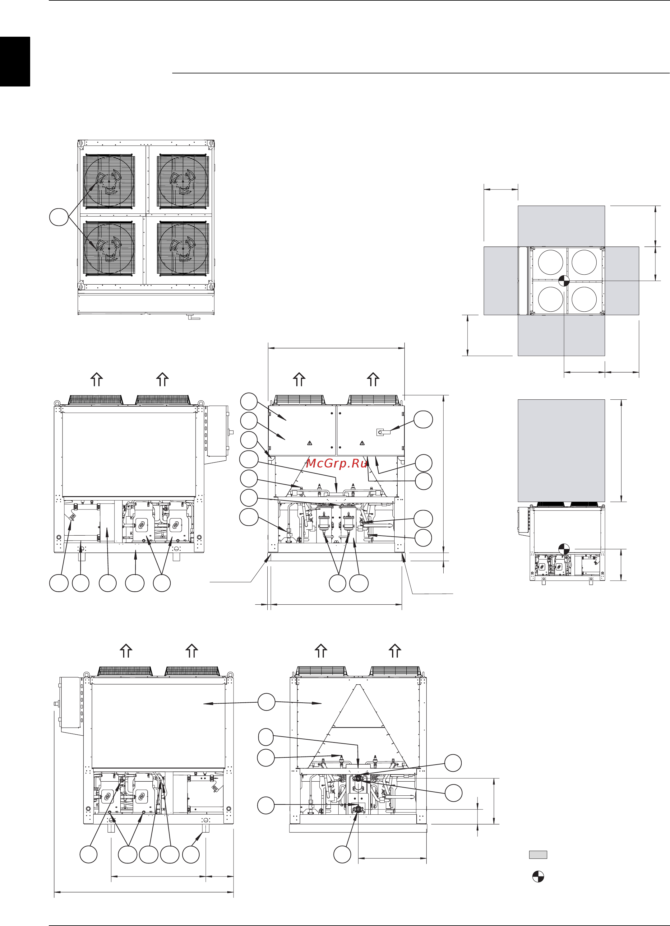 Daikin EWAQ260DAYN [50/524] Outlook drawing ewaq130 150dayn n