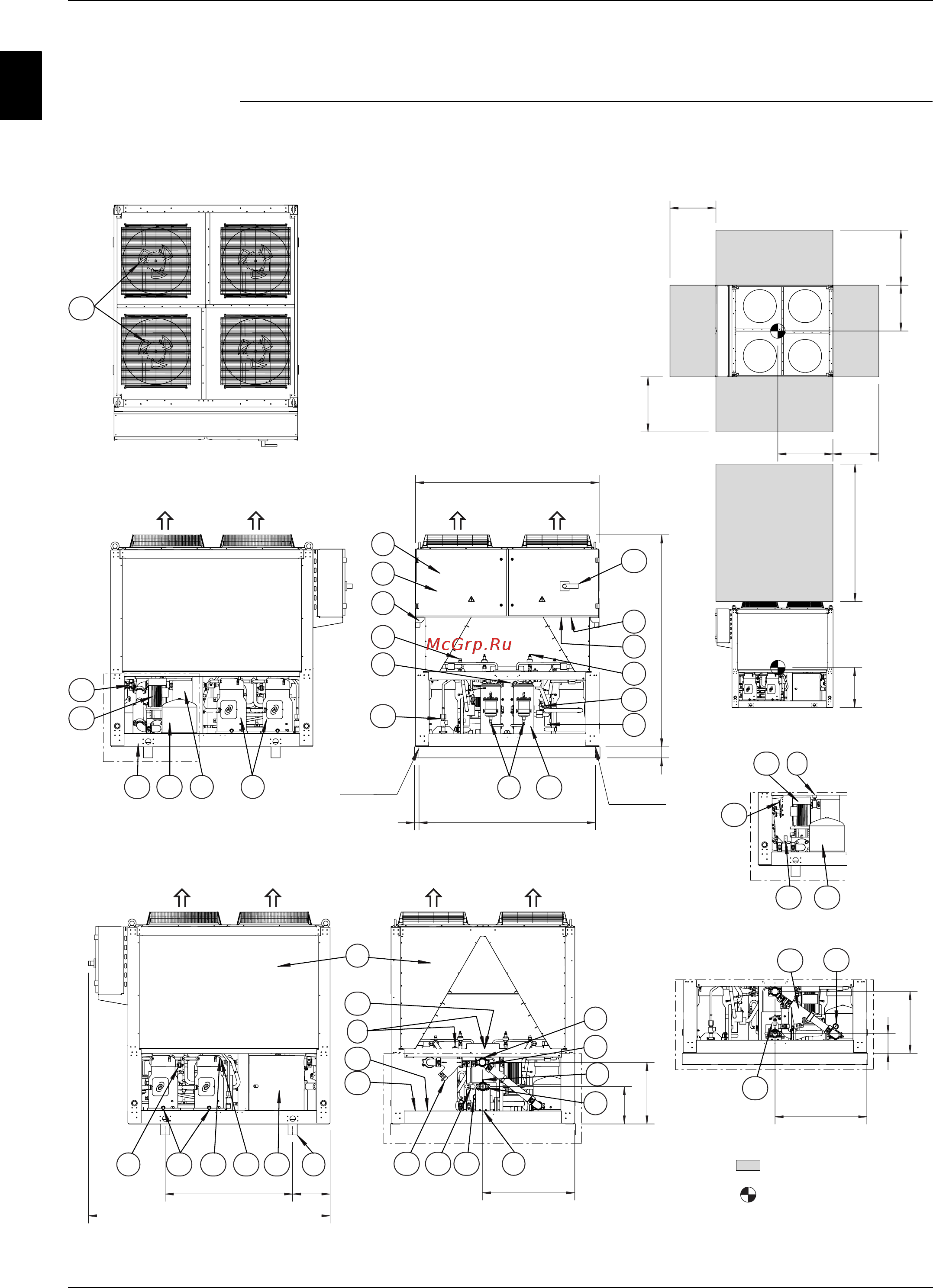 Daikin EWYQ180DAYN [52/524] Outlook drawing ewaq130 150dayn p b