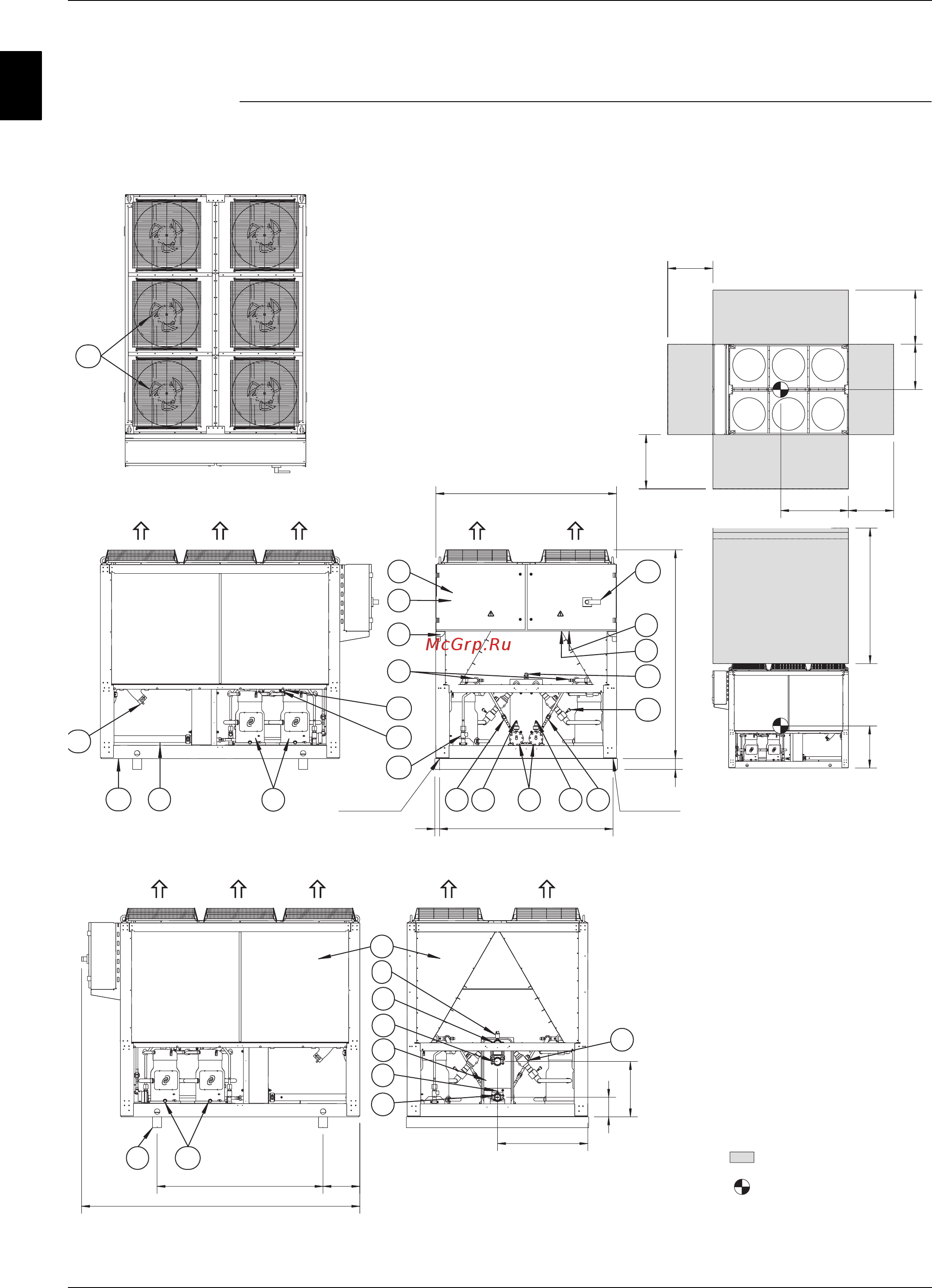 Daikin EWYQ230DAYN [54/524] Outlook drawing ewaq180 210dayn n
