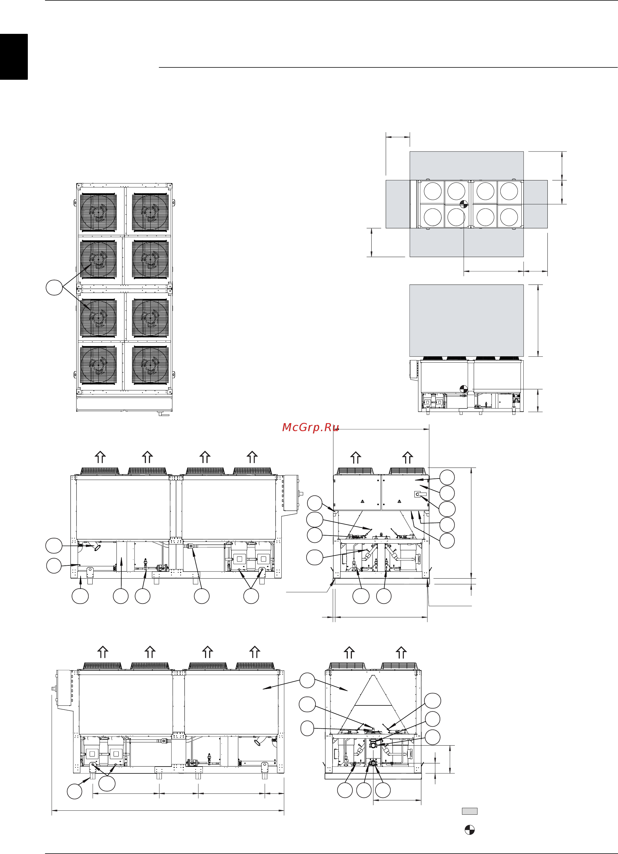 Daikin EWYQ150DAYN [58/524] Outlook drawing ewaq240 260dayn n