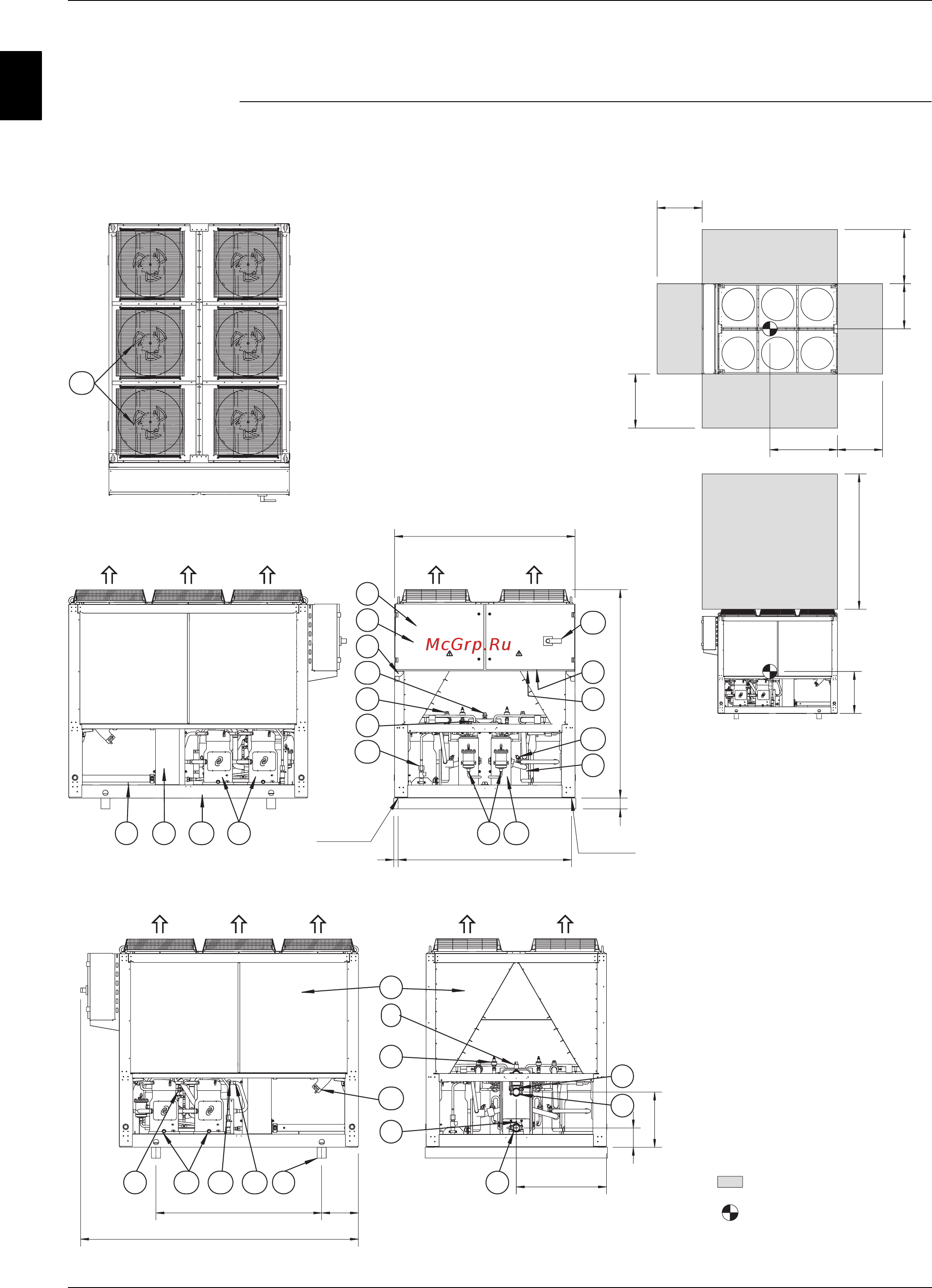 Daikin EWYQ230DAYN [70/524] Outlook drawing ewyq180 210dayn n