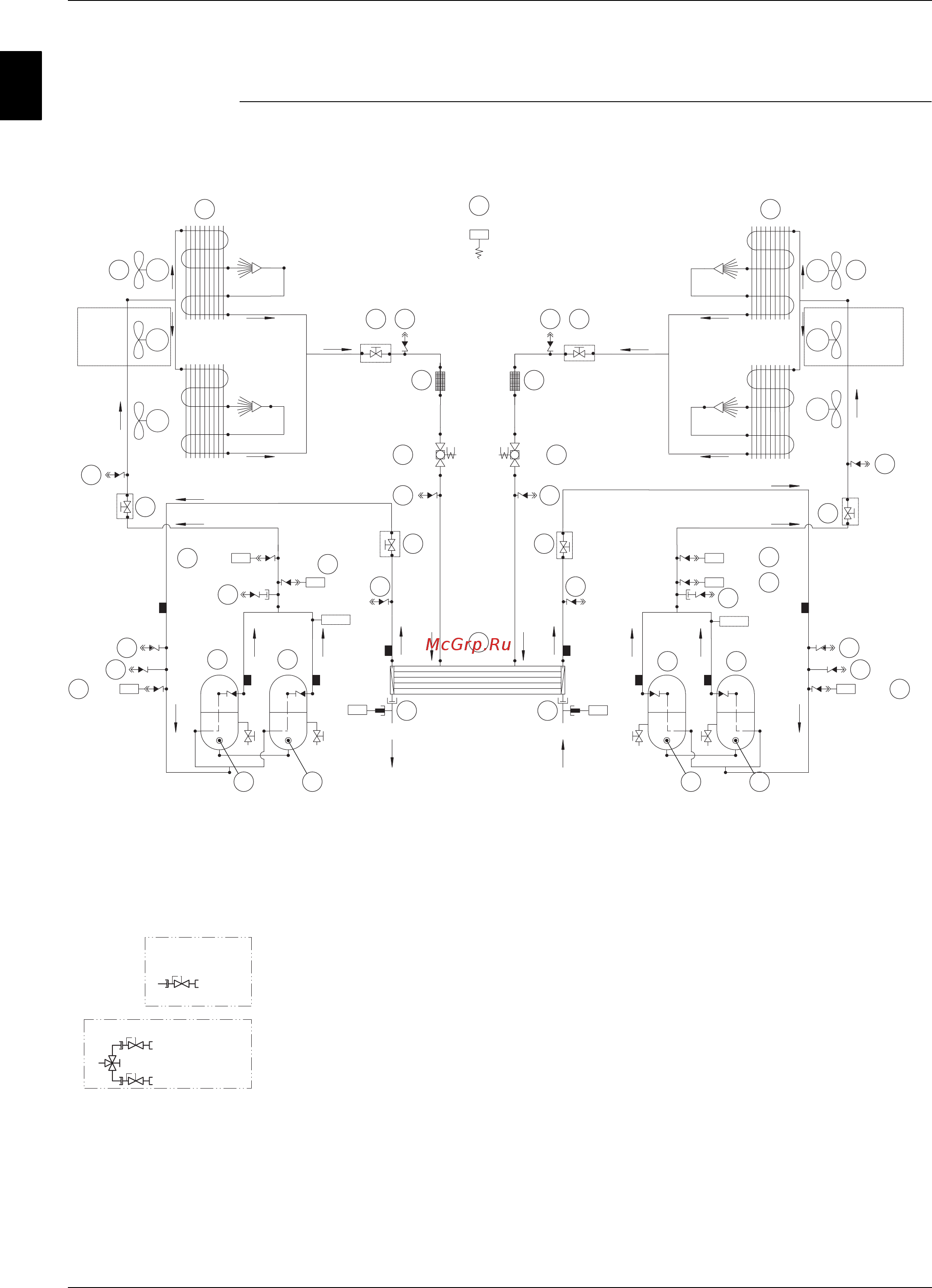 Daikin EWYQ230DAYN [82/524] Functional diagram refrigeration circuit ewaq130 210dayn n p b