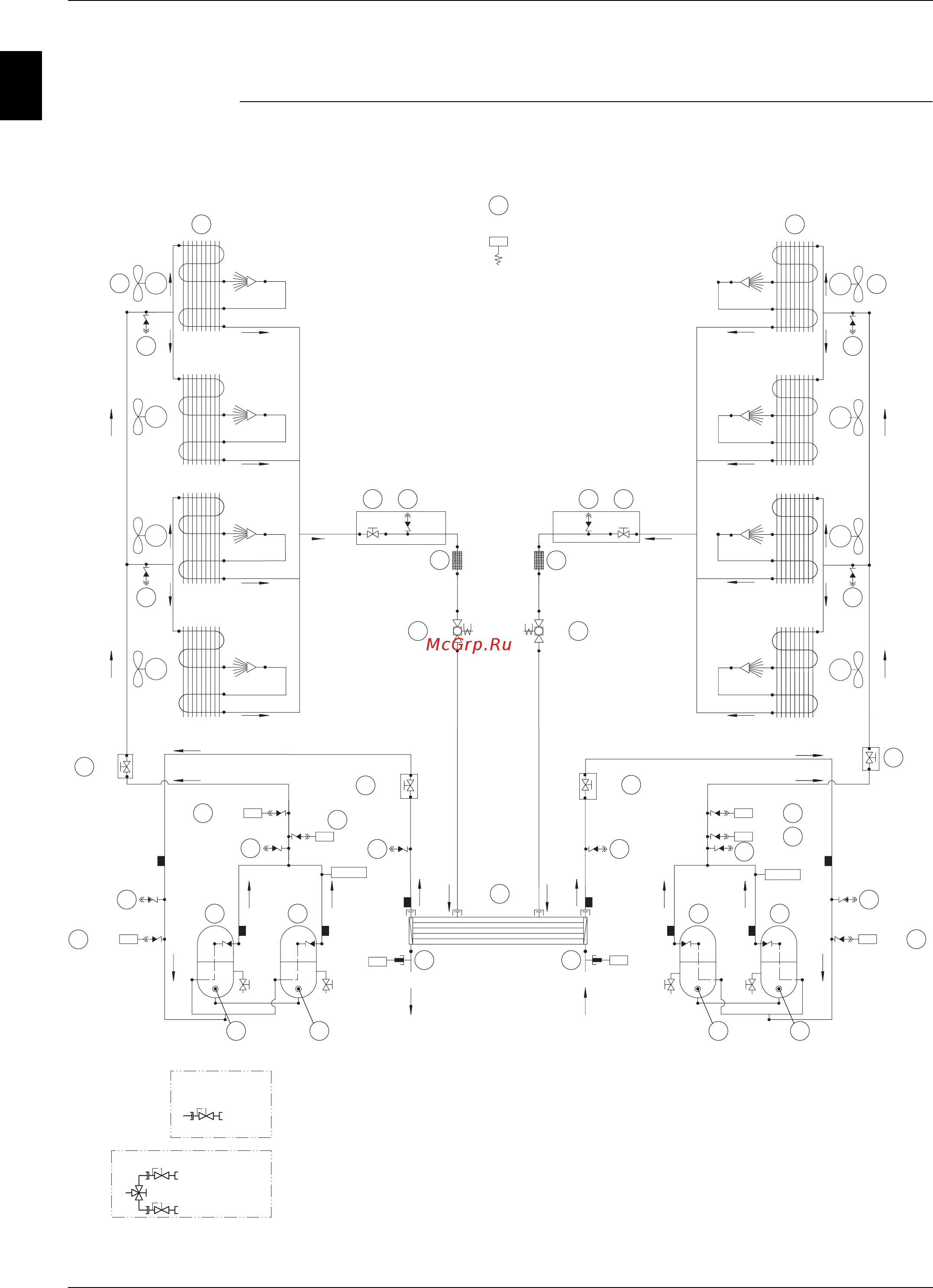 Daikin EWYQ230DAYN [84/524] Functional diagram refrigeration circuit ewaq240 260dayn n p b