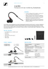 Sennheiser IE 40 PRO Спецификация