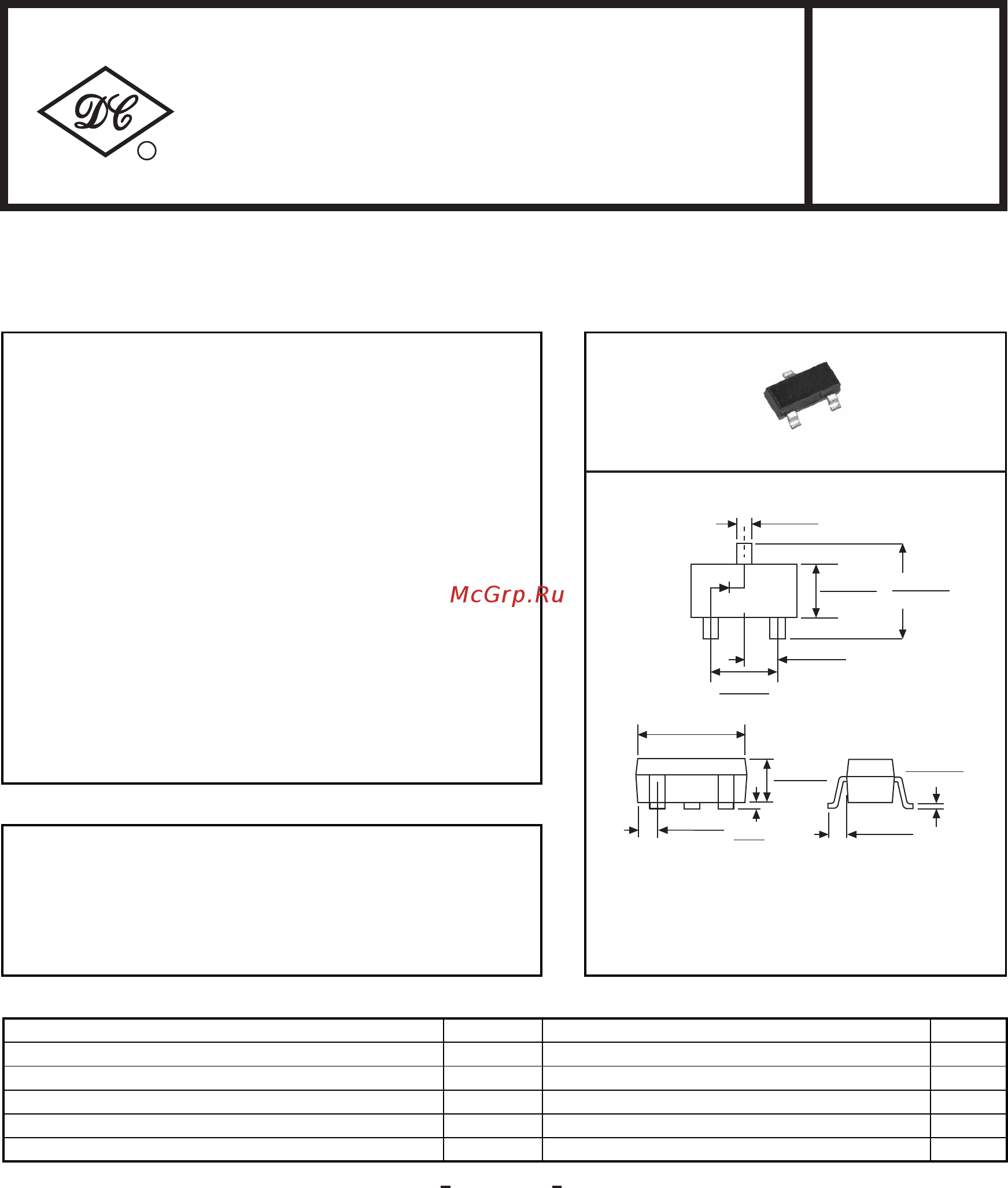 DC COMPONENTS BZX84C39-DC Инструкция по эксплуатации онлайн