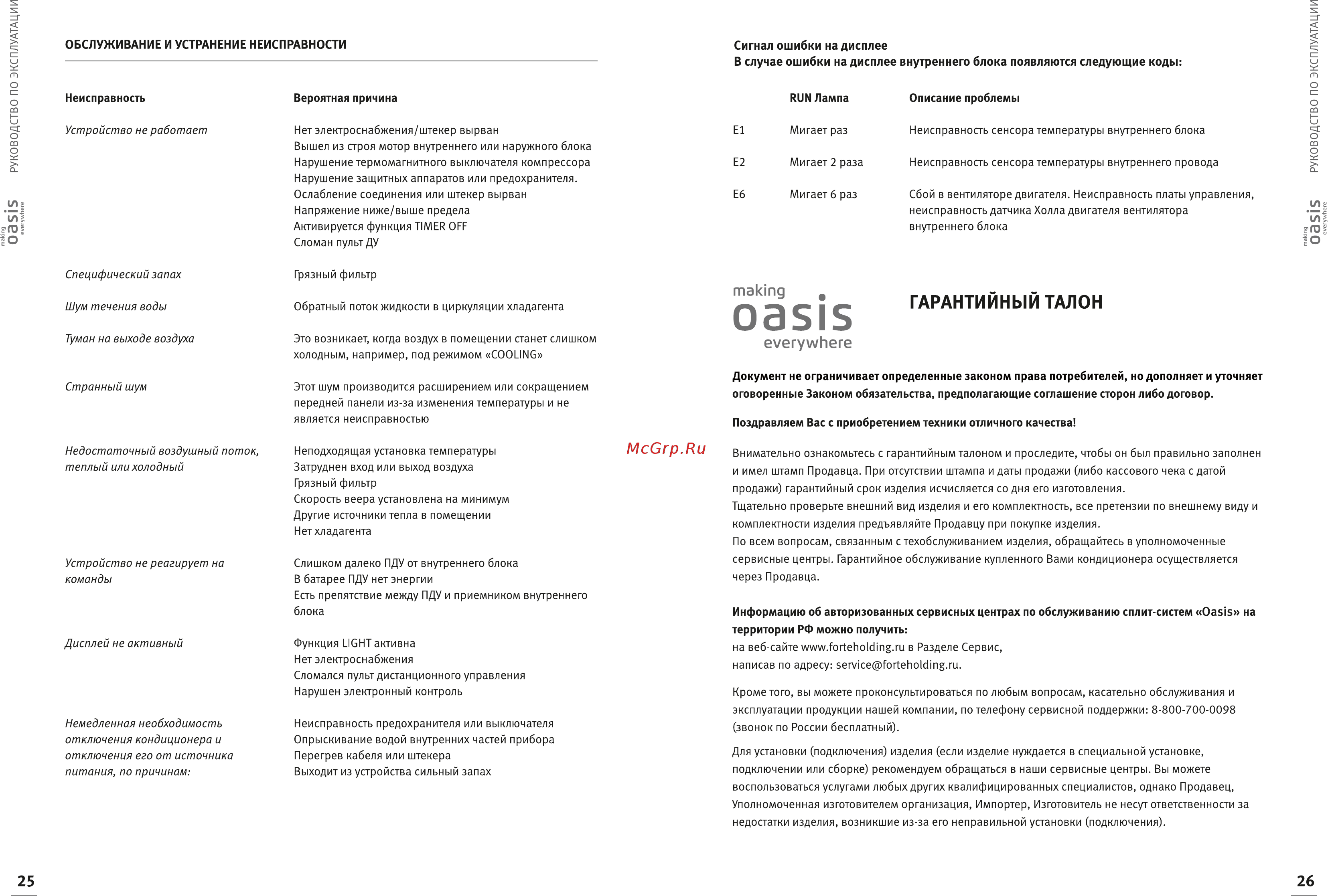 Oasis OT-9 Инструкция онлайн [15/18] 525045