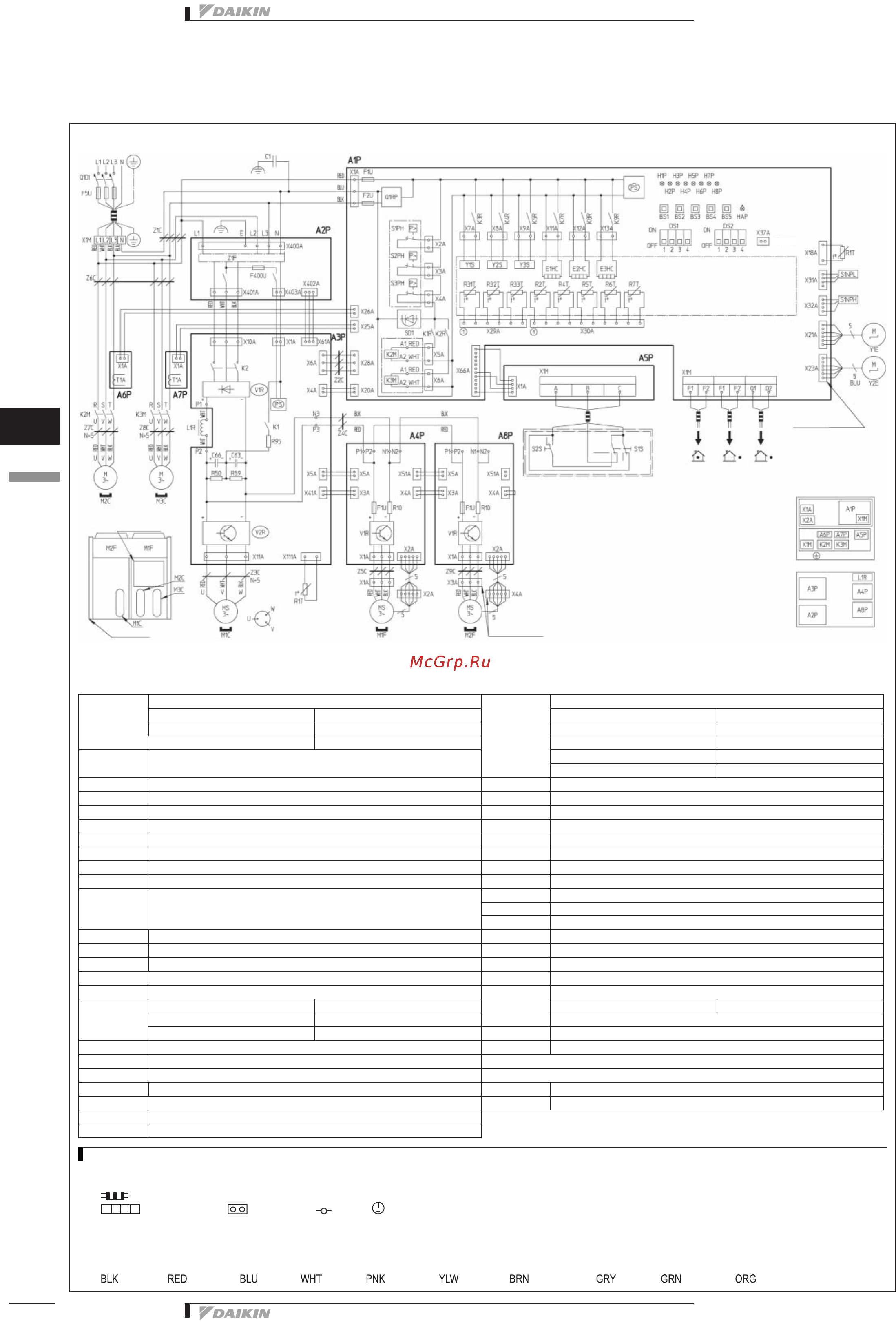 Daikin EWAQ021BAWN [122/129] Монтажные схемы