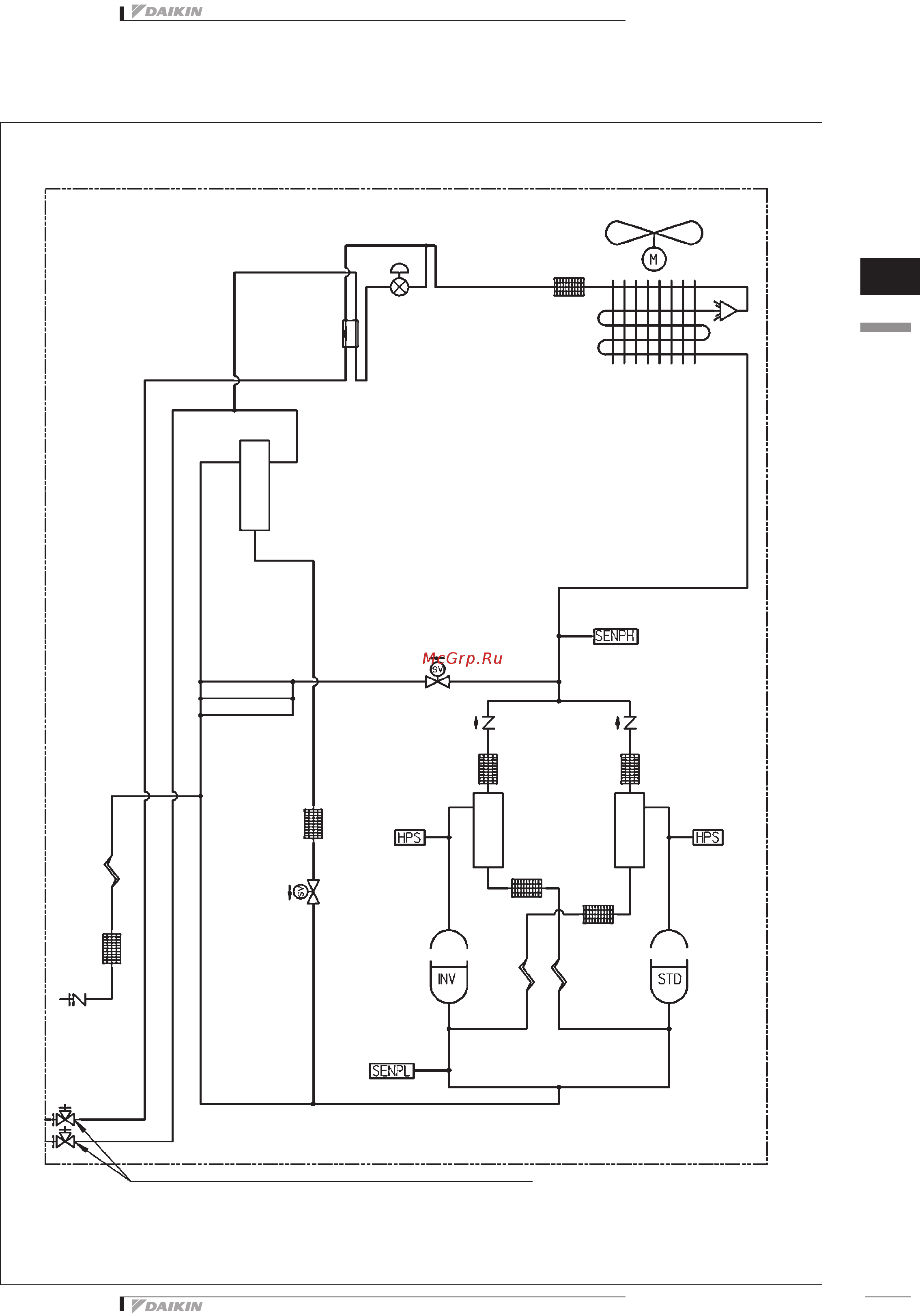 Daikin EWAQ032BAWN [51/129] Схемы трубопроводов