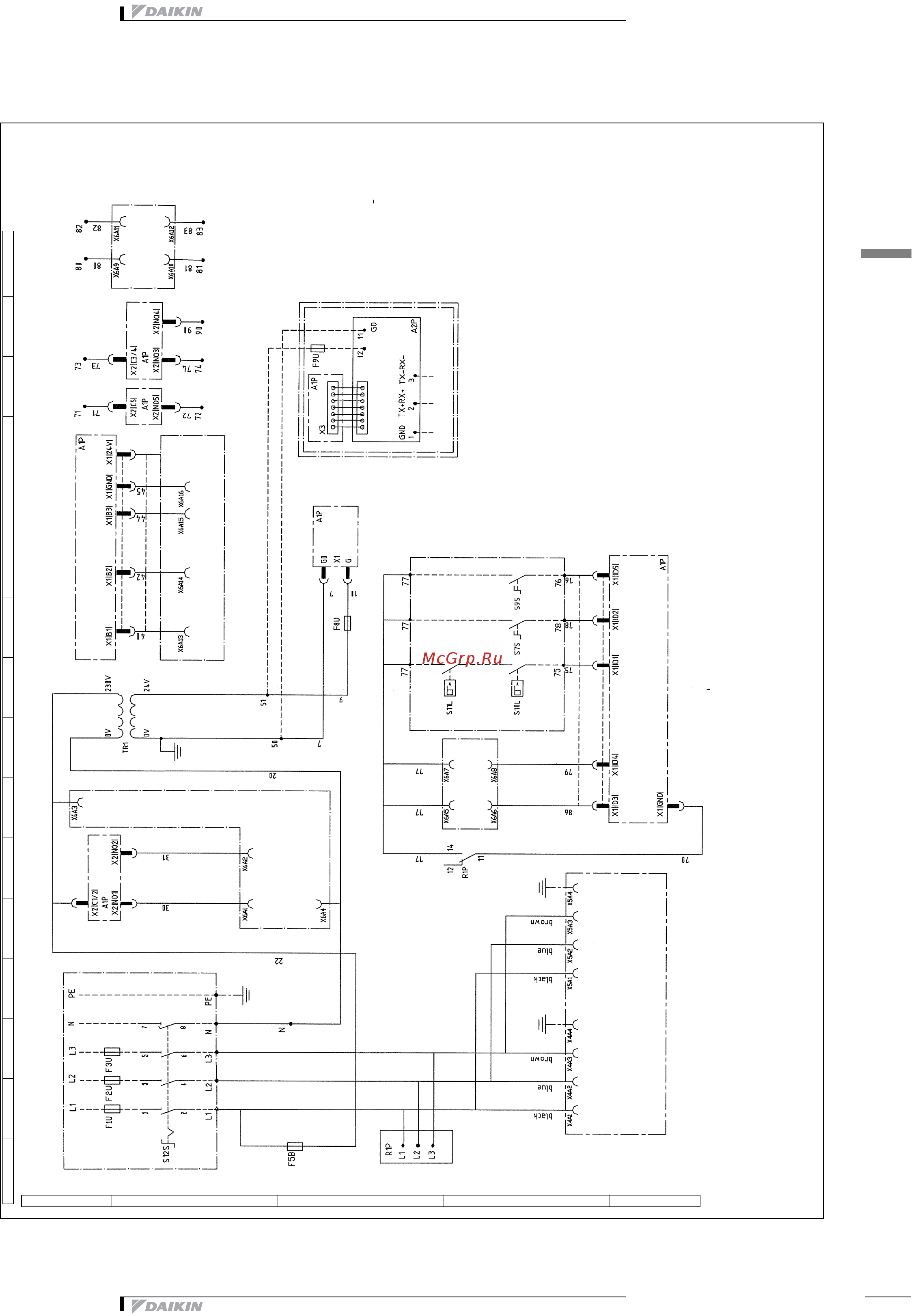 Daikin EWWP065KAW1N [41/58] Монтажная схема