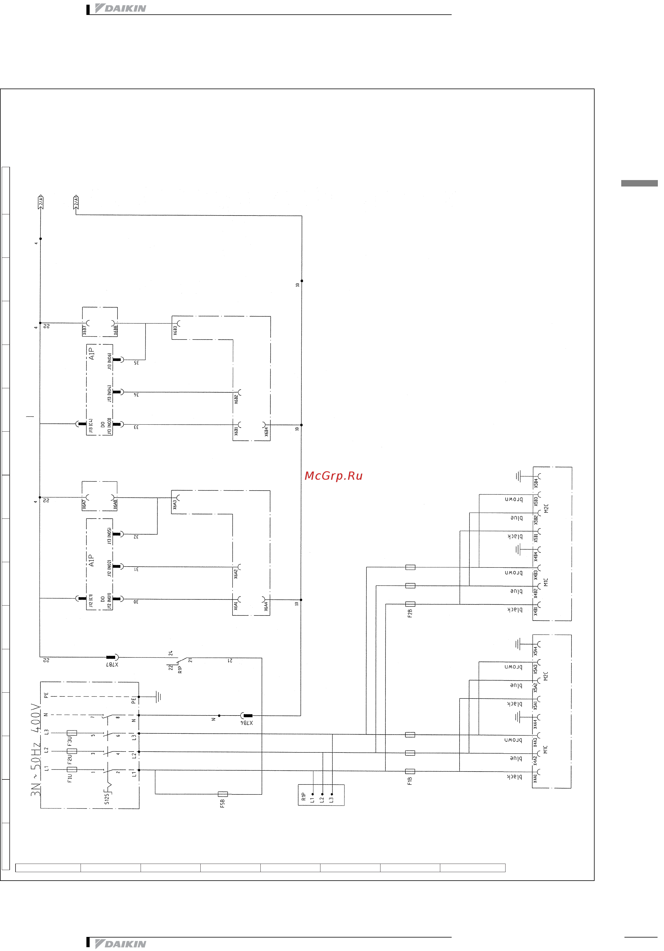 Daikin EWWP065KAW1N [43/58] Монтажная схема