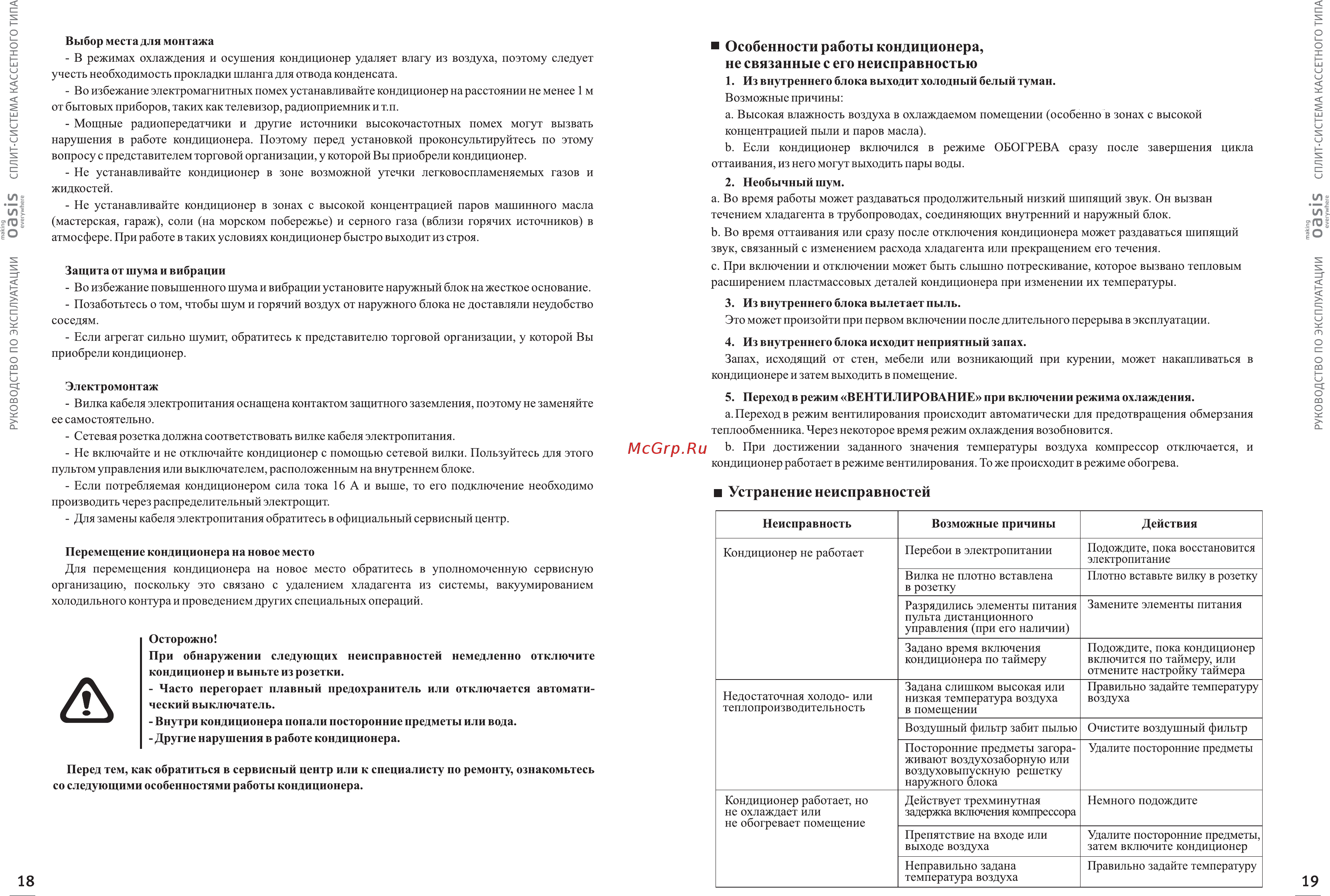 Oasis VK-18M Инструкция онлайн [11/16] 525248