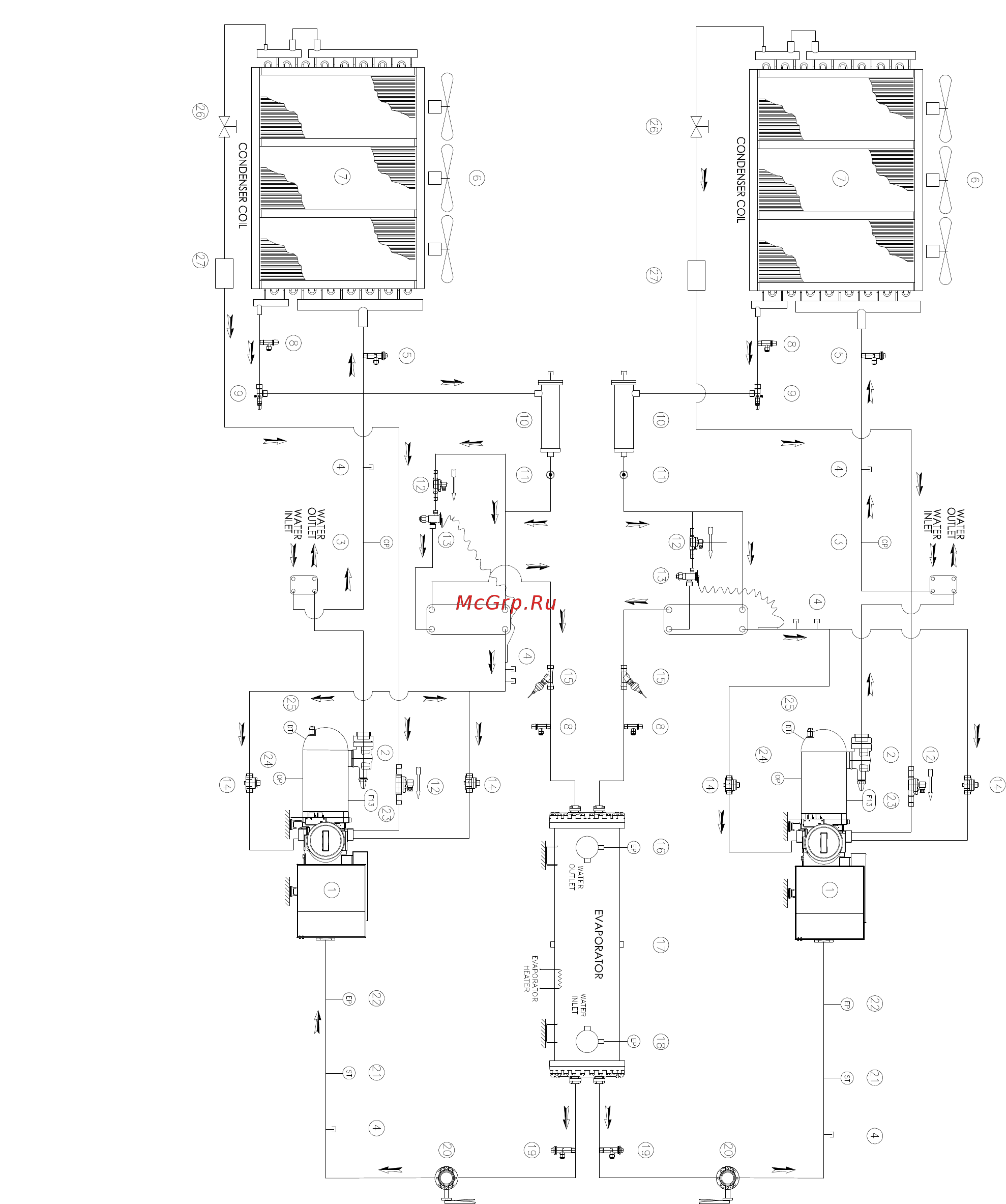 Daikin EWADС14C-PS [46/68] Компрессор