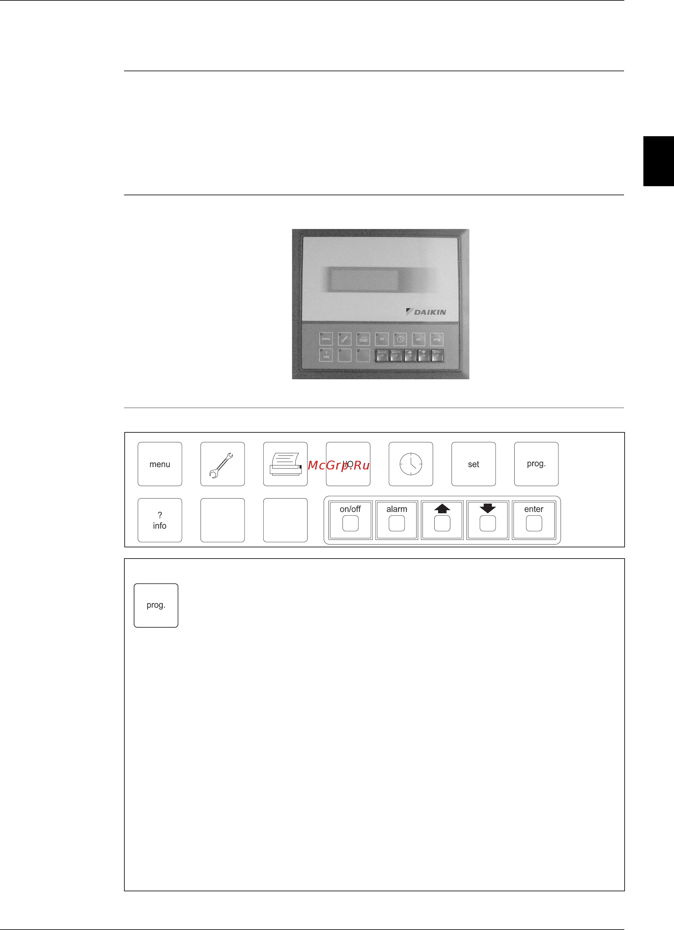 Daikin EWWQ440AJYNN/A [25/130] Display and keypad