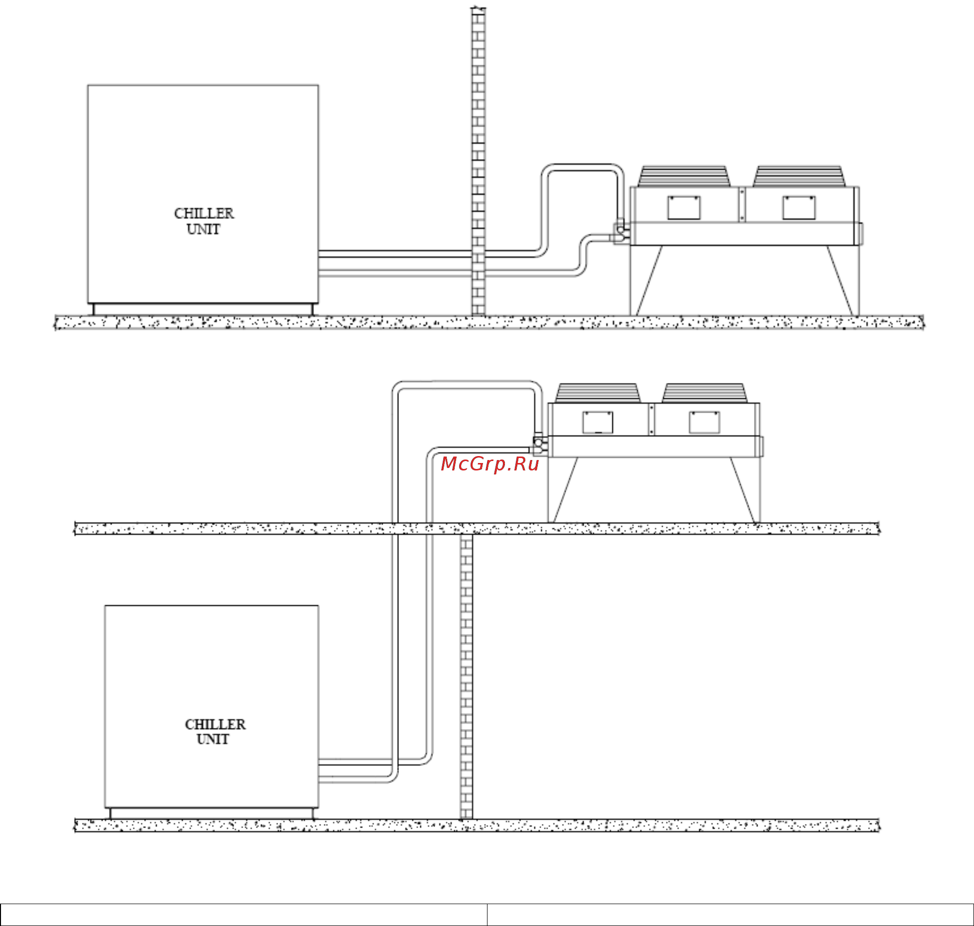 Daikin EWLDС17I-SS [19/64] Рис 7 конденсатор расположен на одном уровне с чиллером