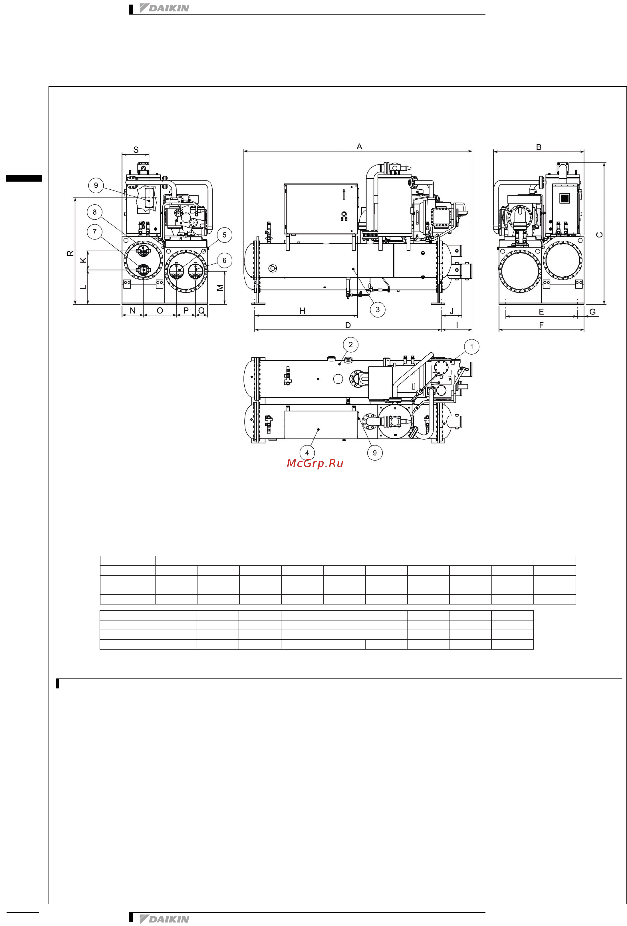Daikin EWWD610H-XS [40/53] Размерные чертежи