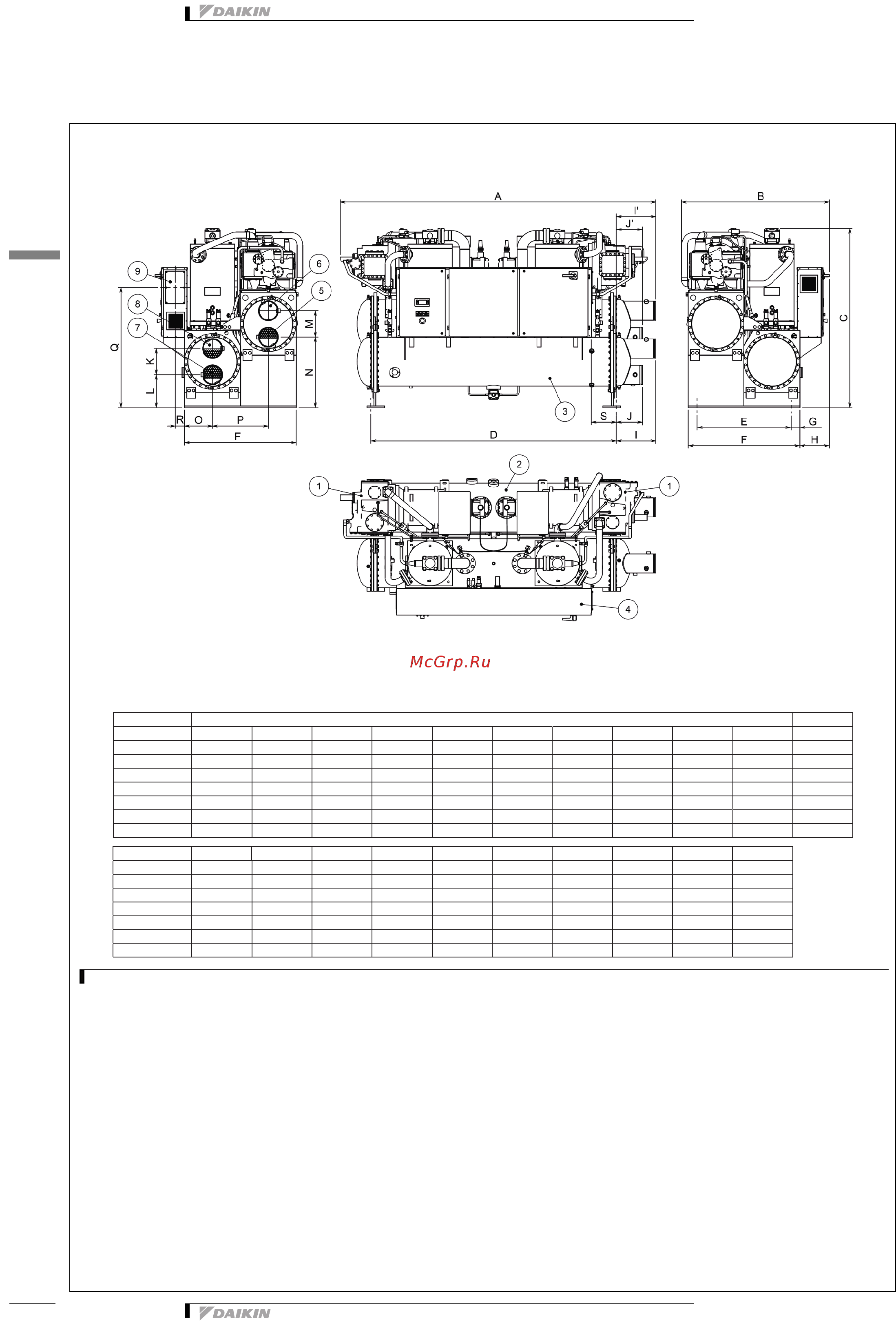 Daikin EWWD610H-XS [42/53] Размерные чертежи