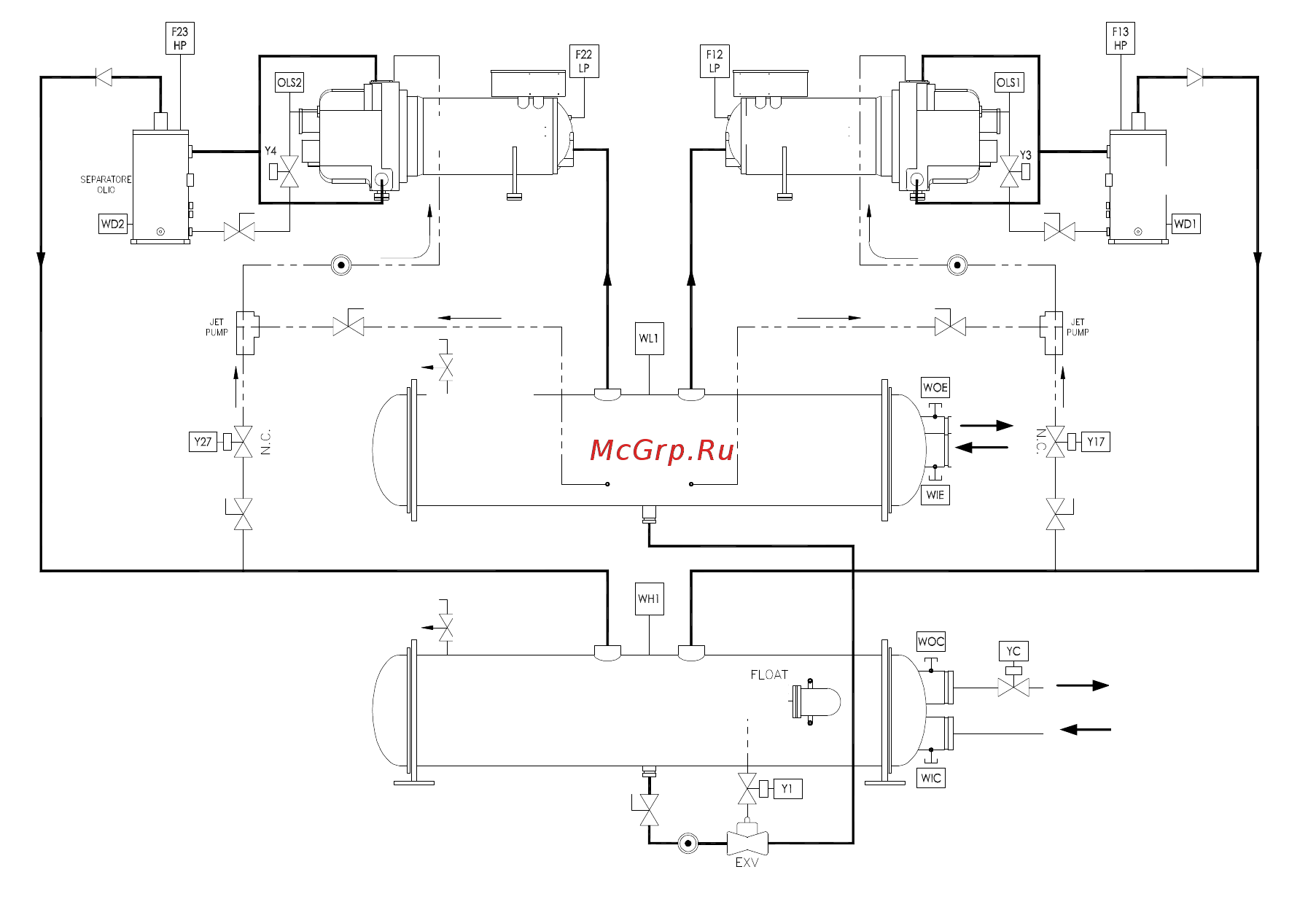 Daikin EWWD750BJYNN [26/36] Расширительный клапан и контроль уровня