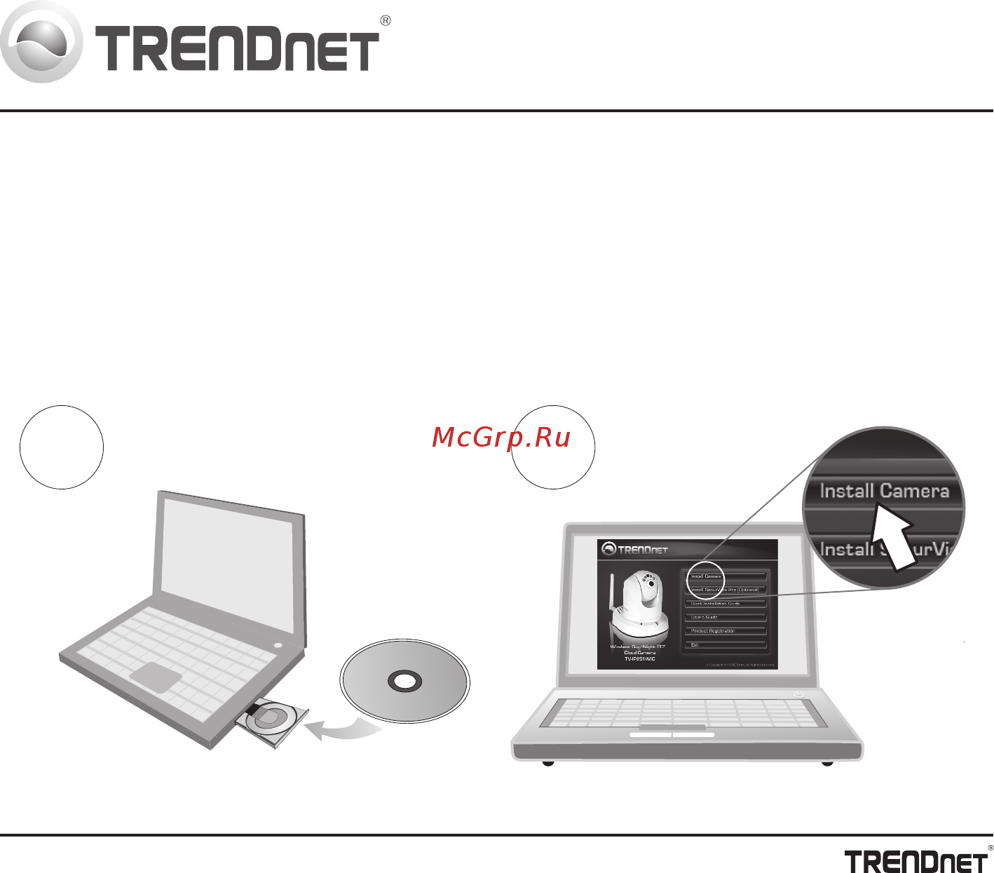 Trendnet TV-IP851WIC Руководство по быстрой установке онлайн