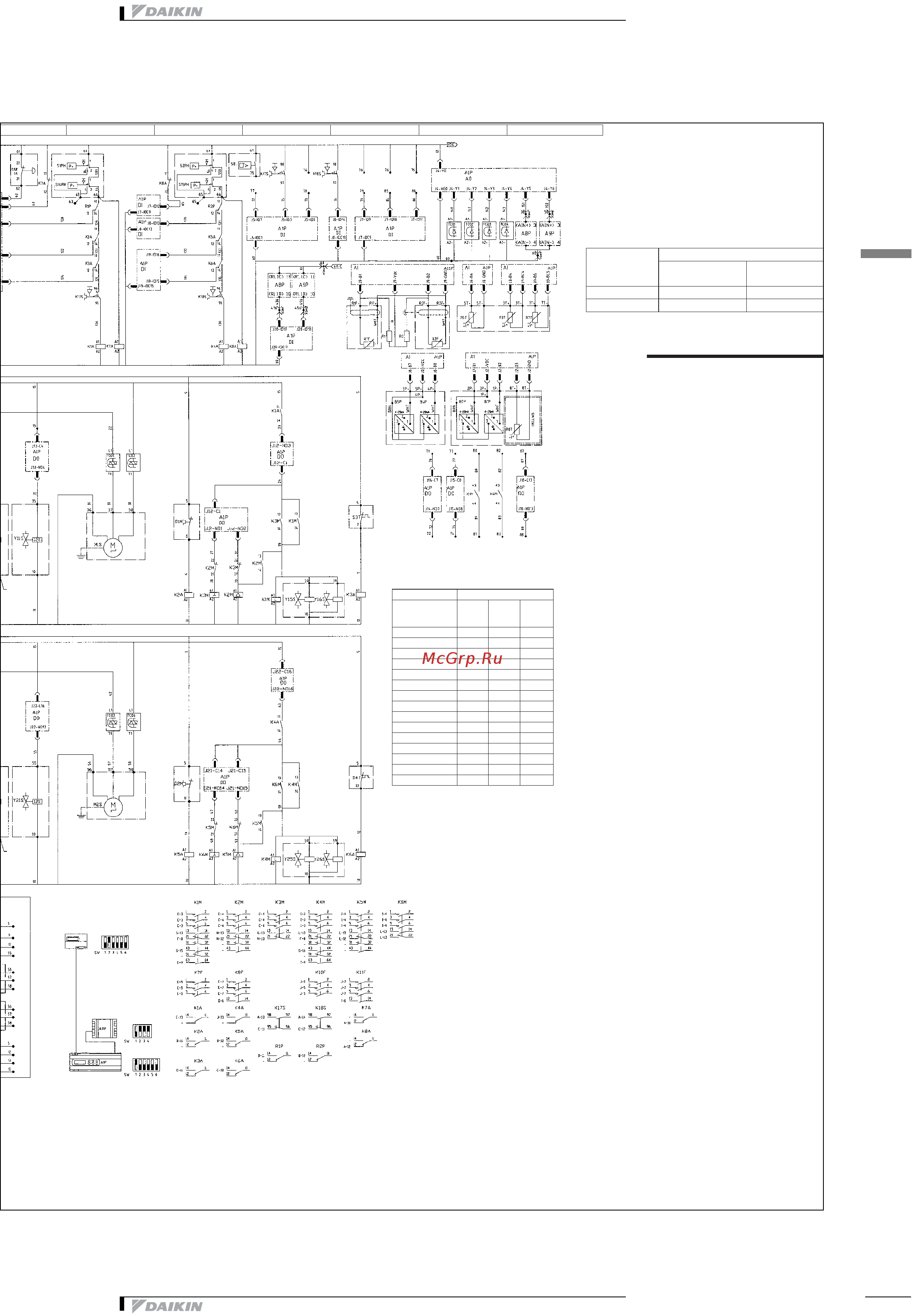 Daikin EWTP110MBYN [33/44] Монтажная схема
