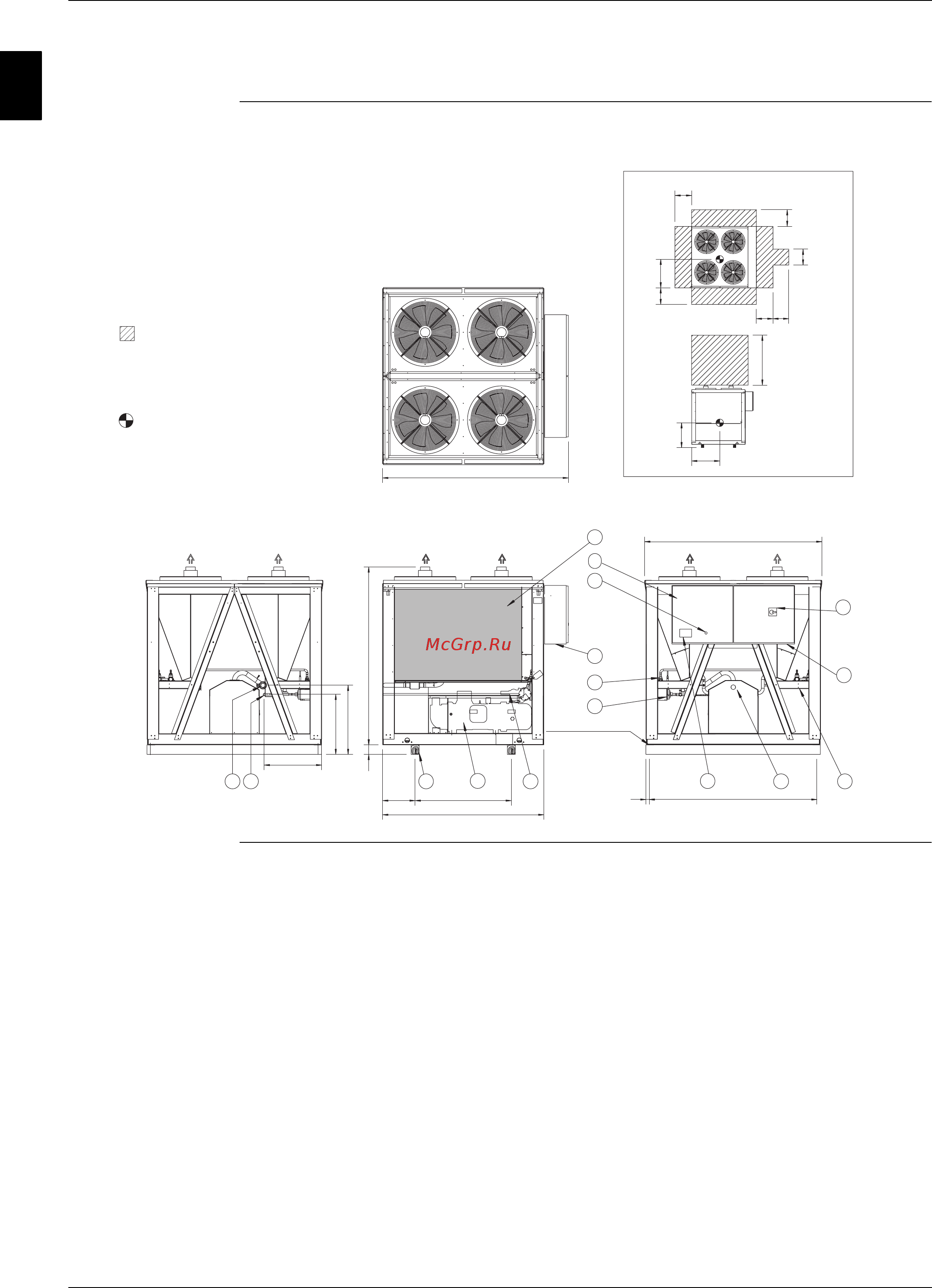 Daikin EWAP140MBYNN [69/488] Чертеж в перспективе erap110 170mbynn