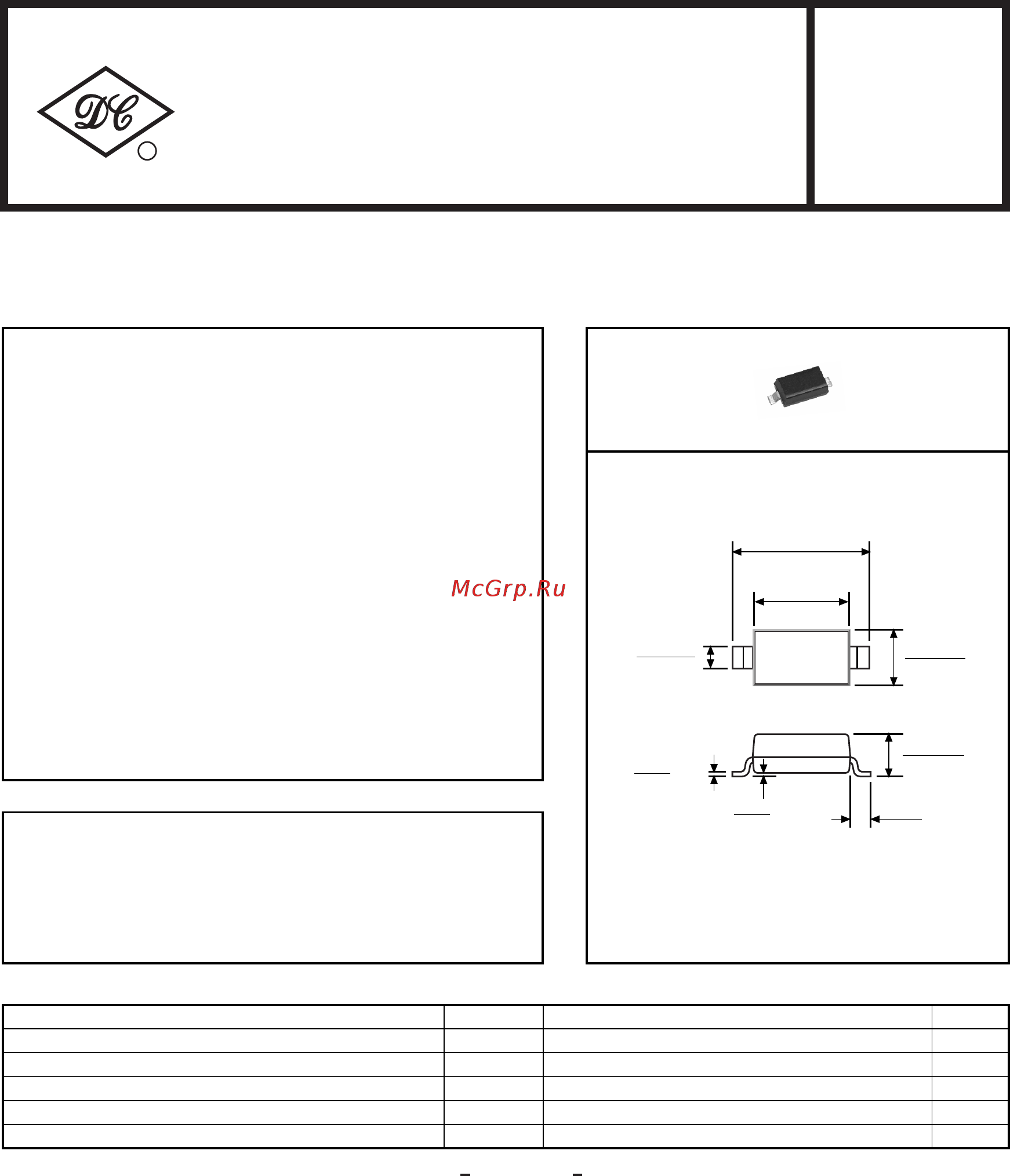 DC COMPONENTS BZT52C15-DC Инструкция по эксплуатации онлайн