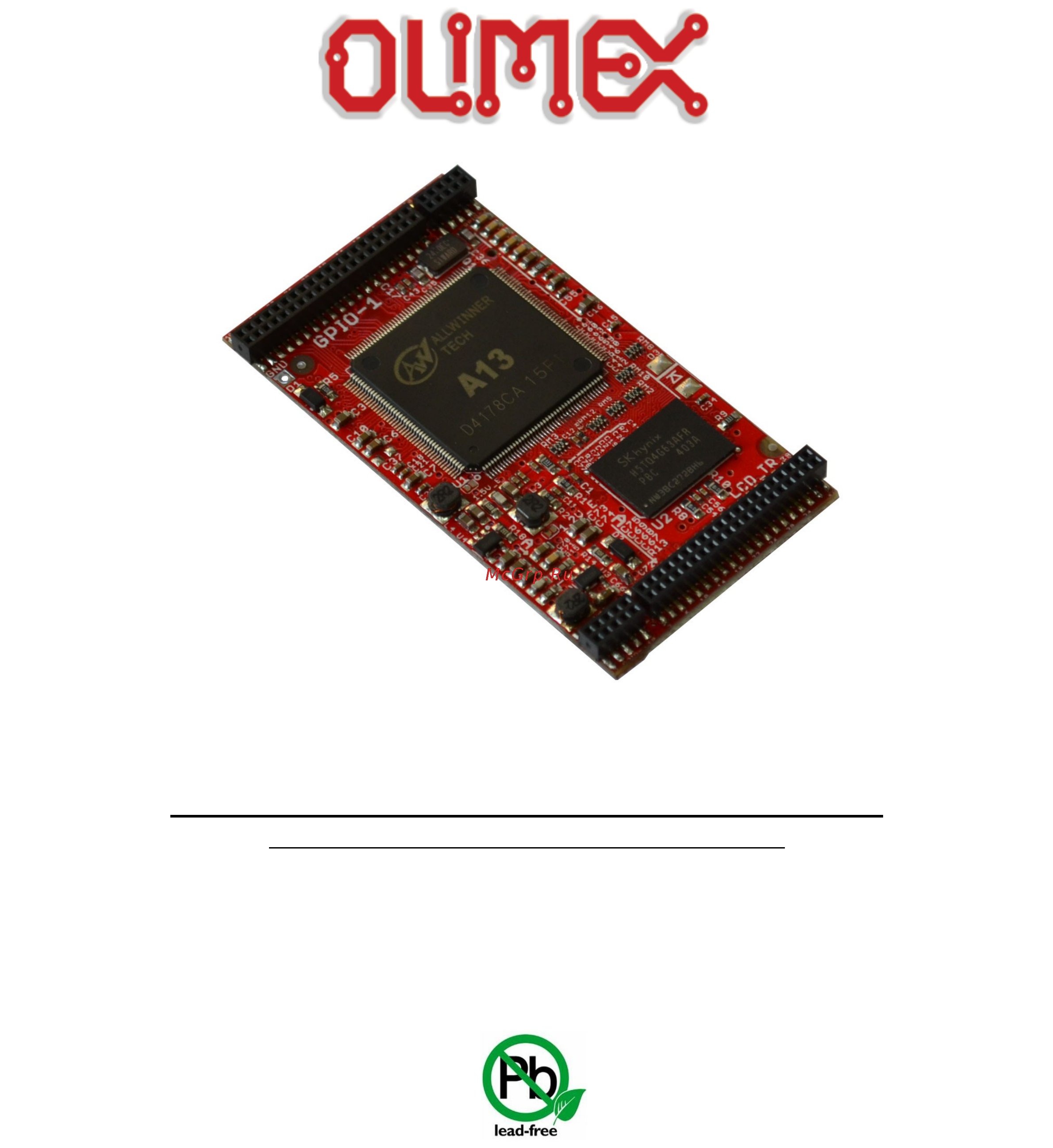 OLIMEX A13-SOM-512 Инструкция по эксплуатации онлайн