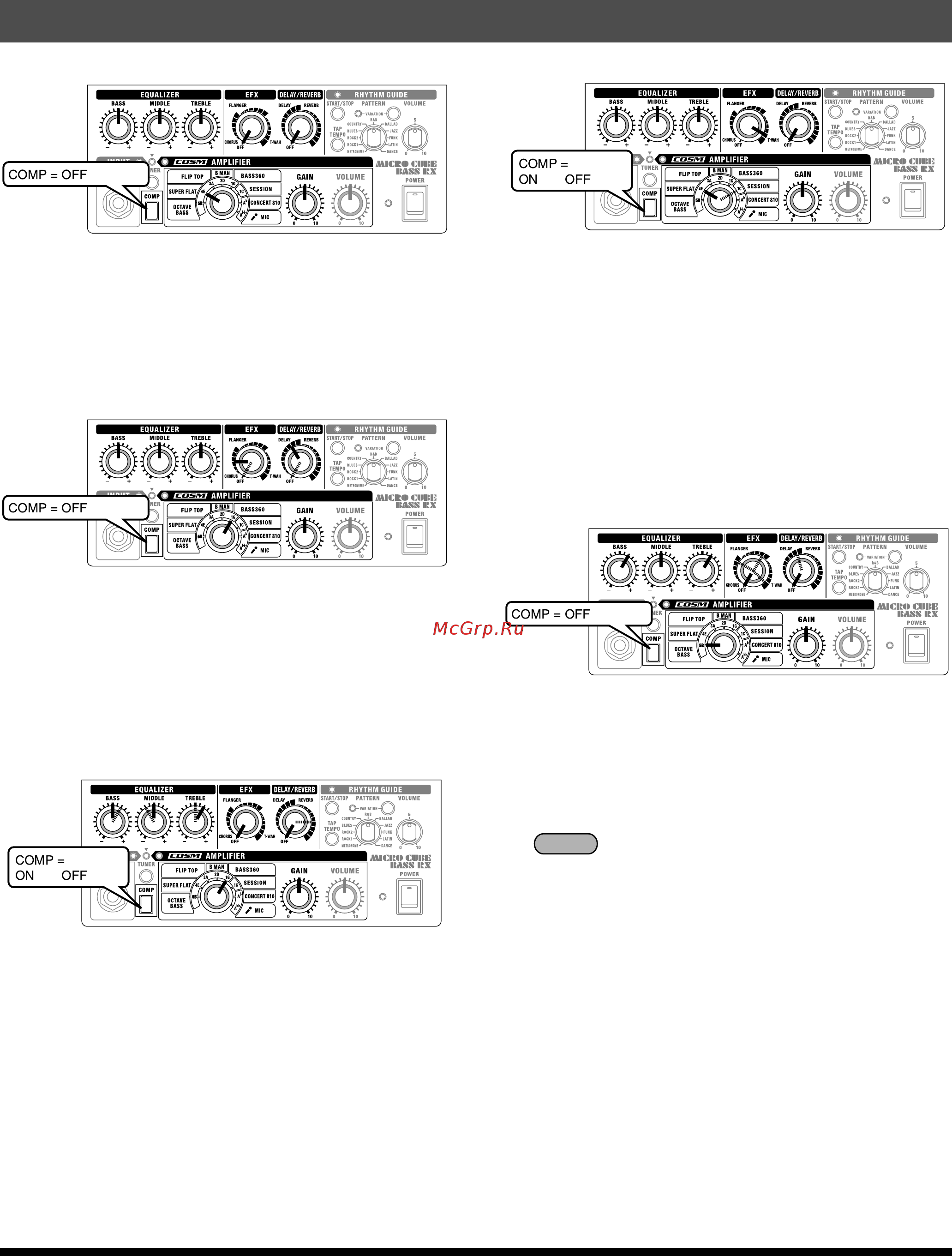 Roland Micro Cube Bass RX [10/11] Примеры установок