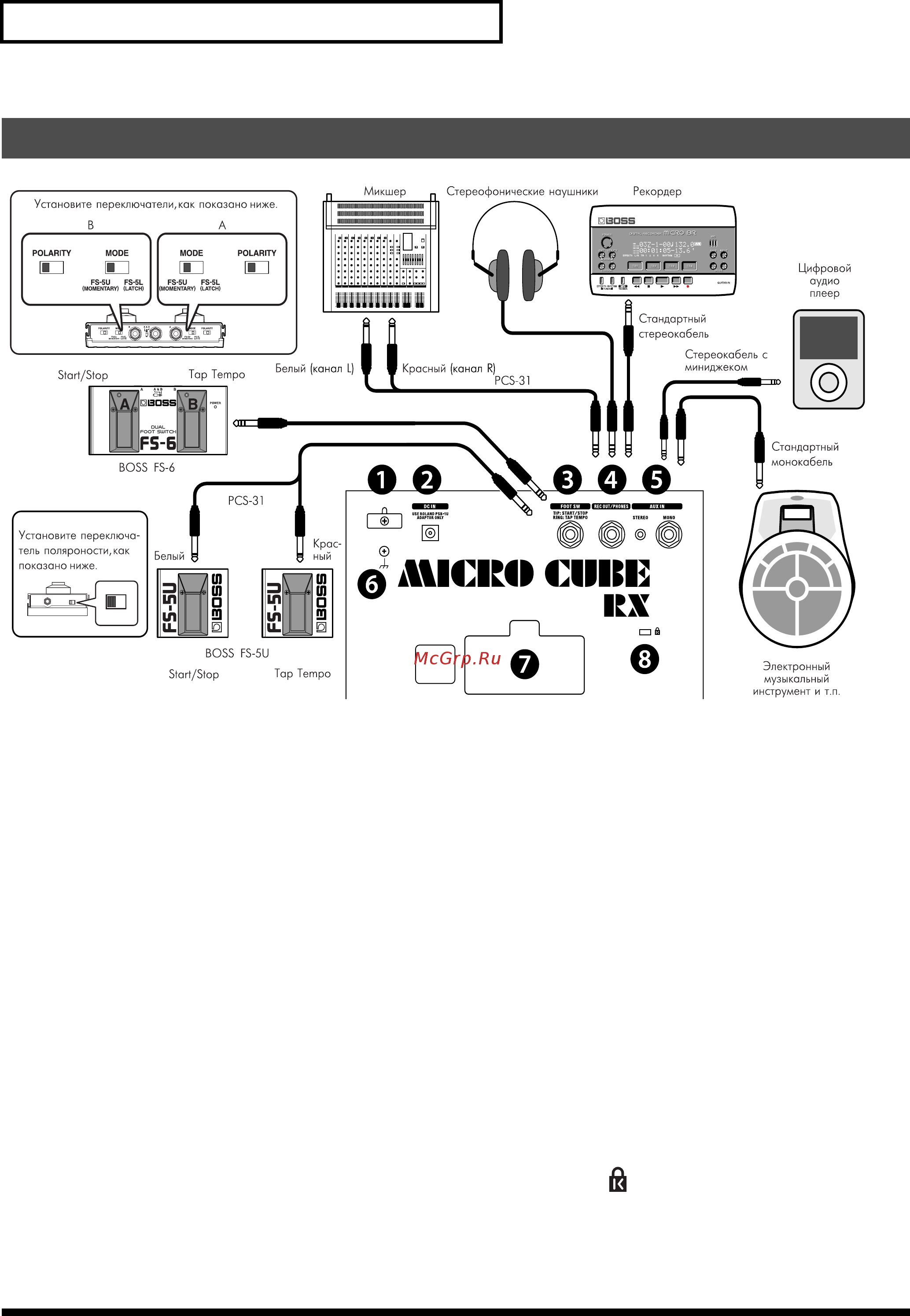Roland Micro Cube Bass RX [8/11] Ми сиве