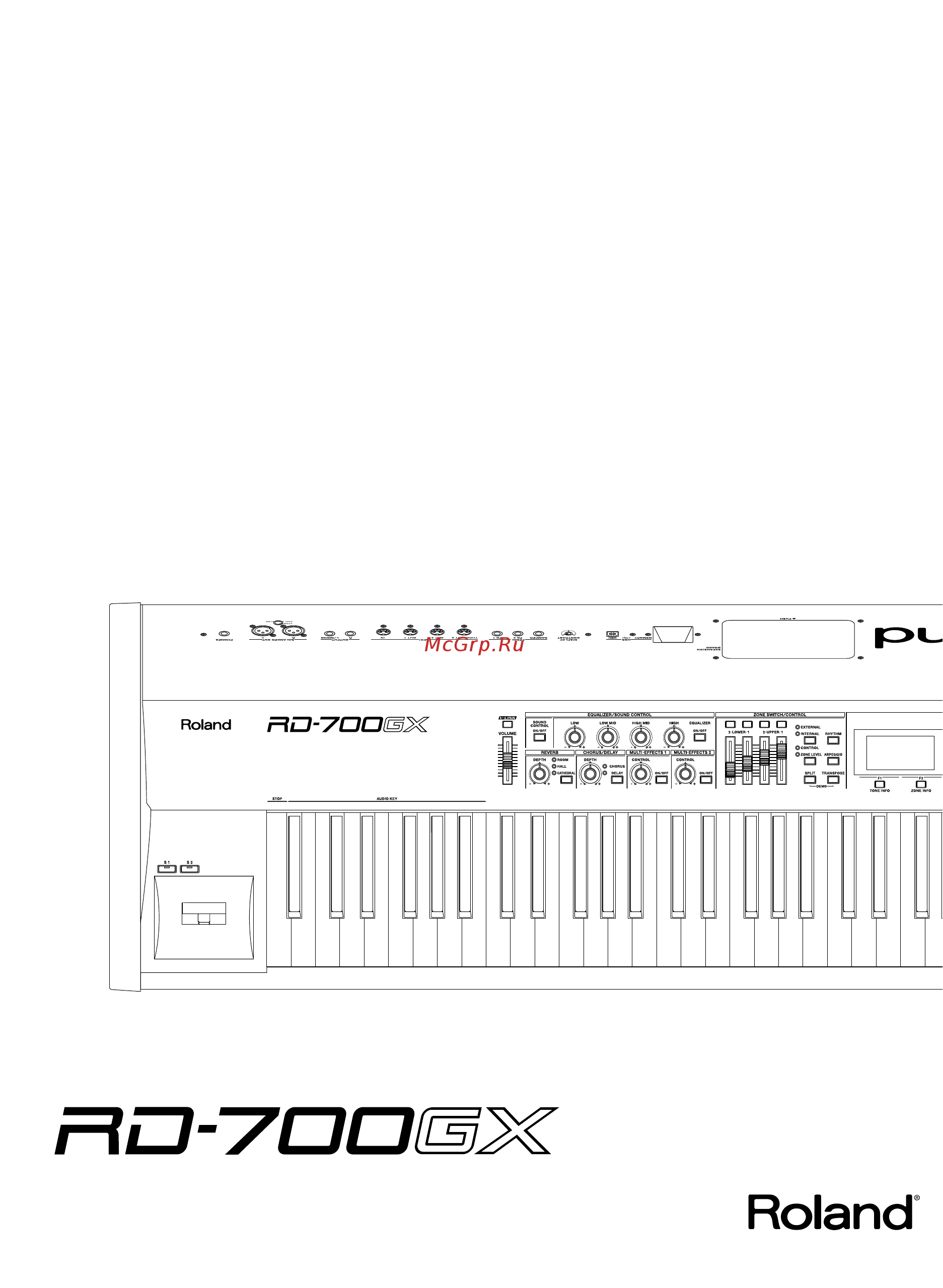 Roland RD-700GX Руководство пользователя онлайн