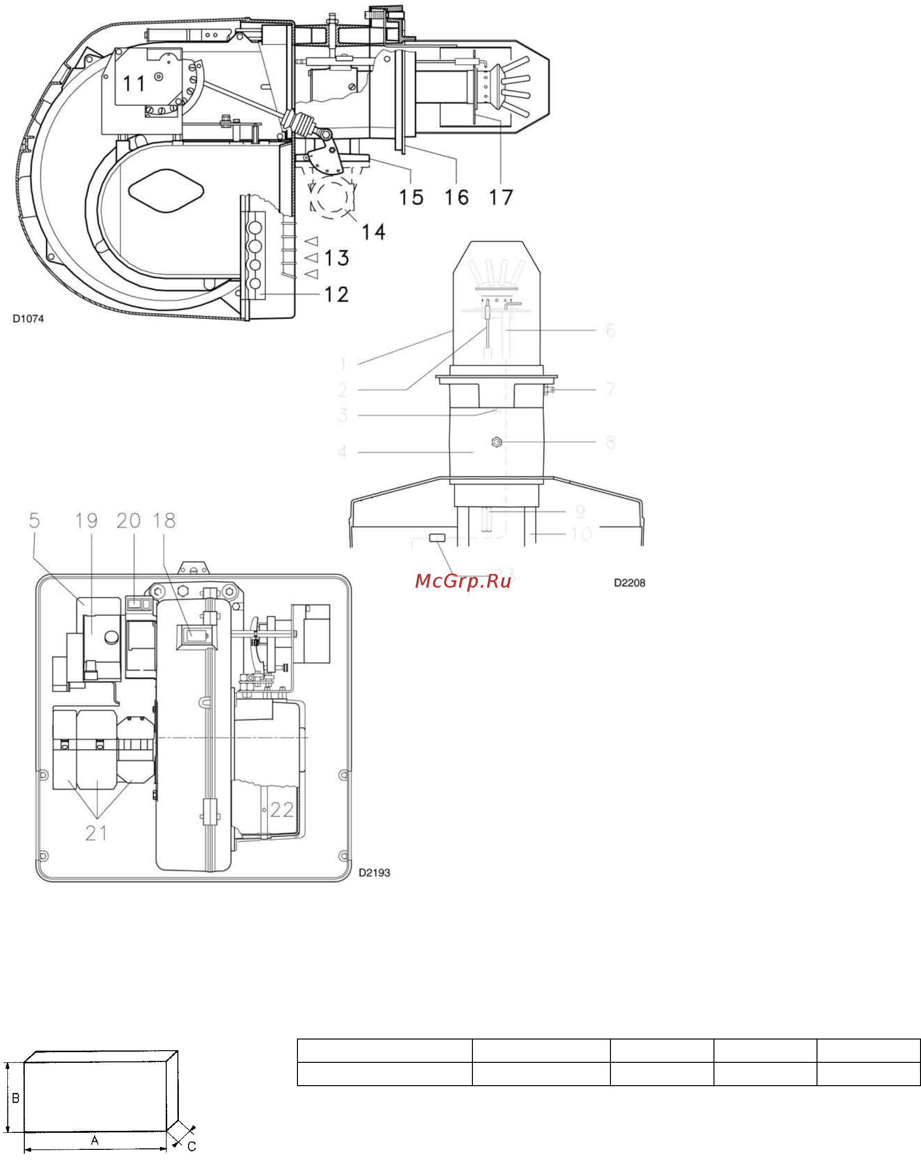 Riello RS 35/M BLU (M) [4/31] Описание горелки а описание горелки а
