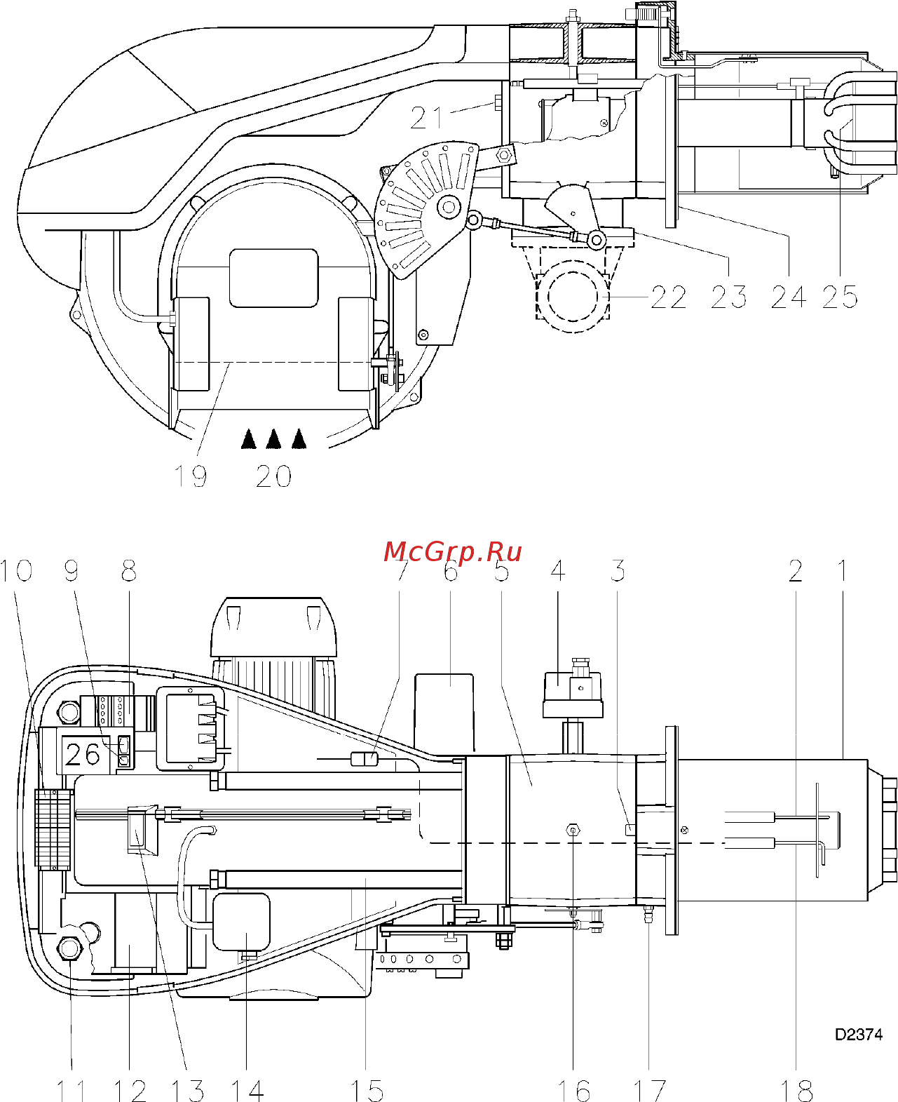 Riello RS 120/M BLU [4/31] Описание горелки а описание горелки а