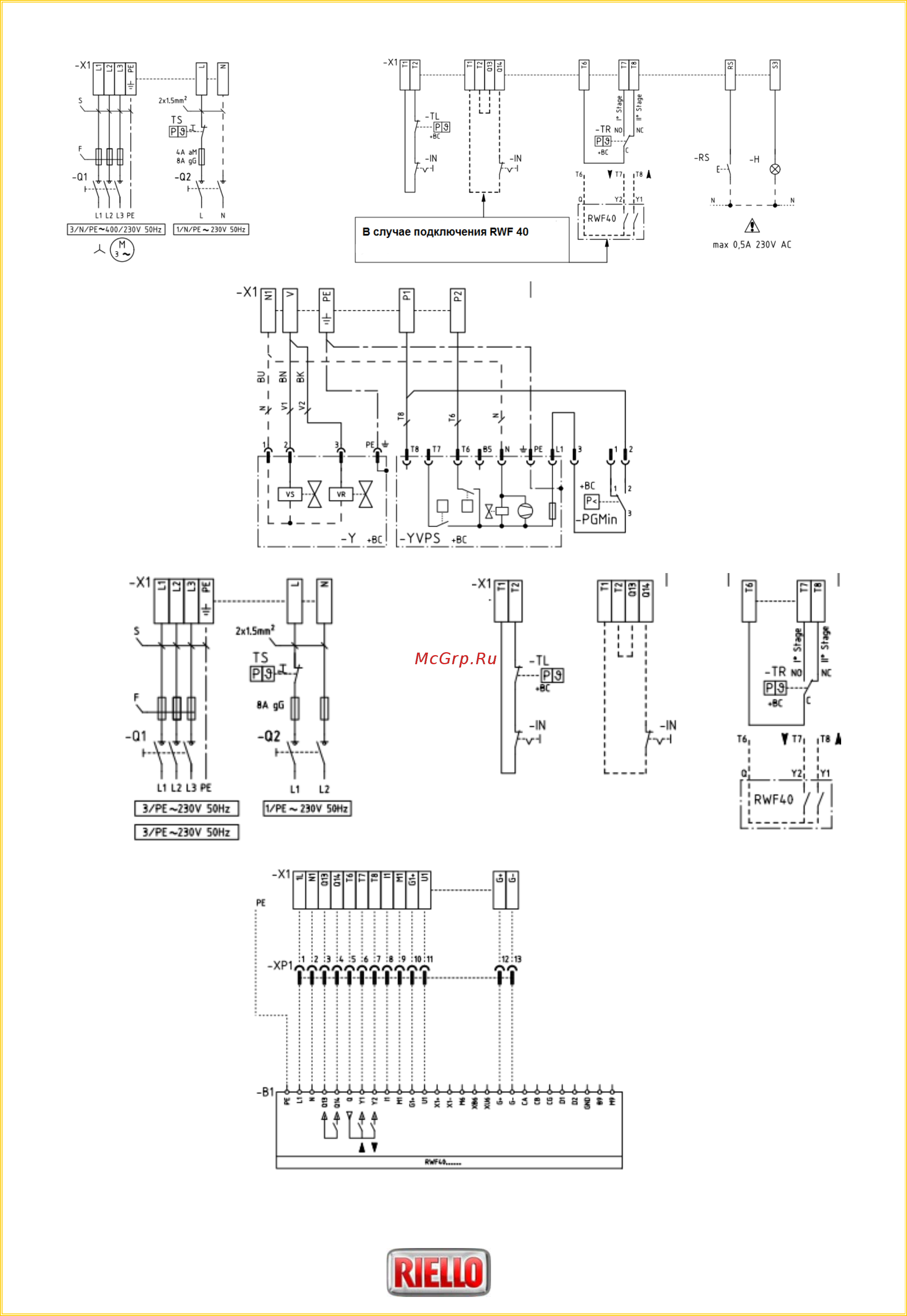 Riello RS 44/M MZ t.c. (T) [10/18] Газовые горелки rs 34 m 250 m mz