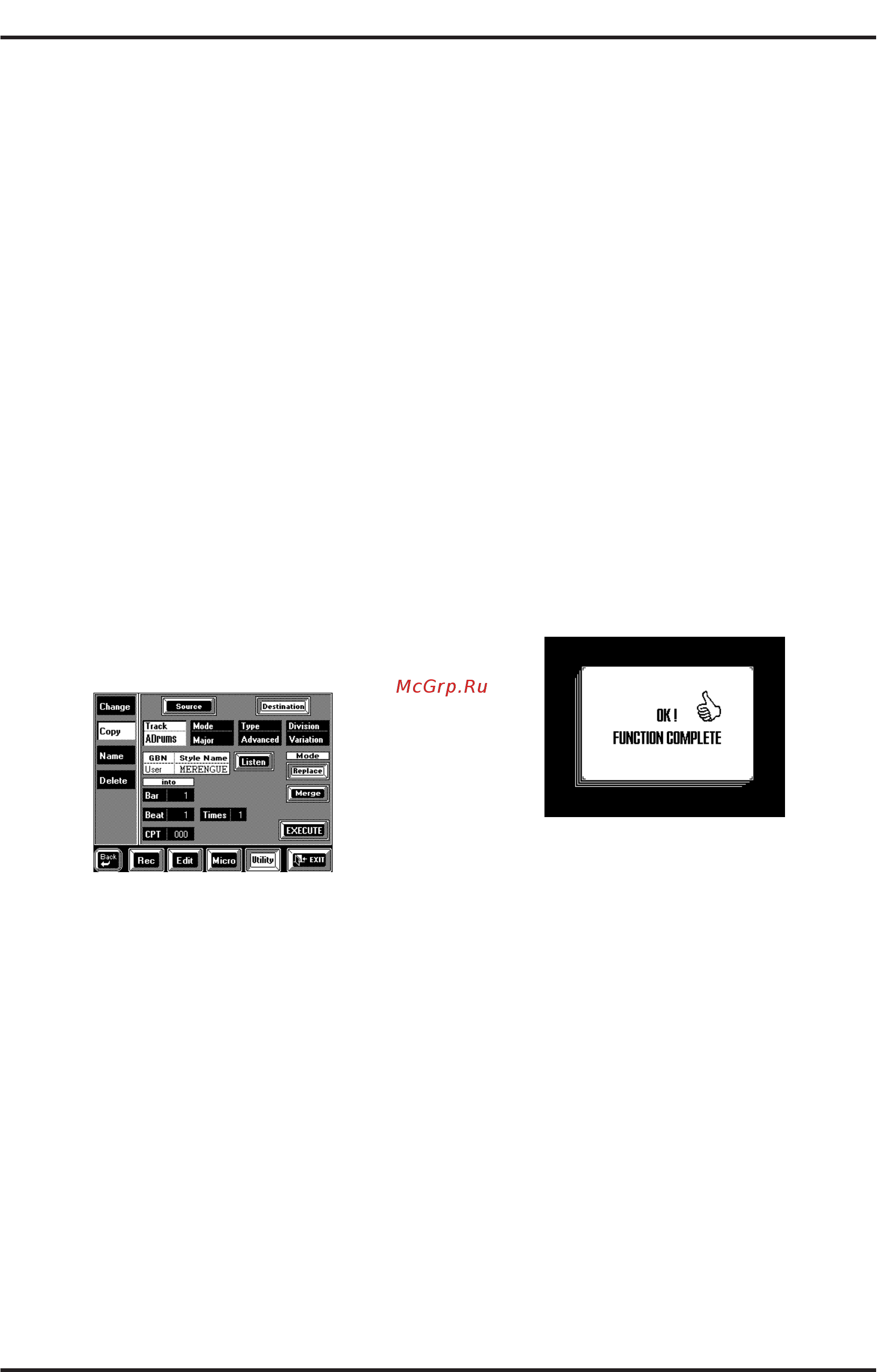 Roland VA-3 [129/208] Нажмите на поле replace или merge 13 нажмите на поле track и используйте