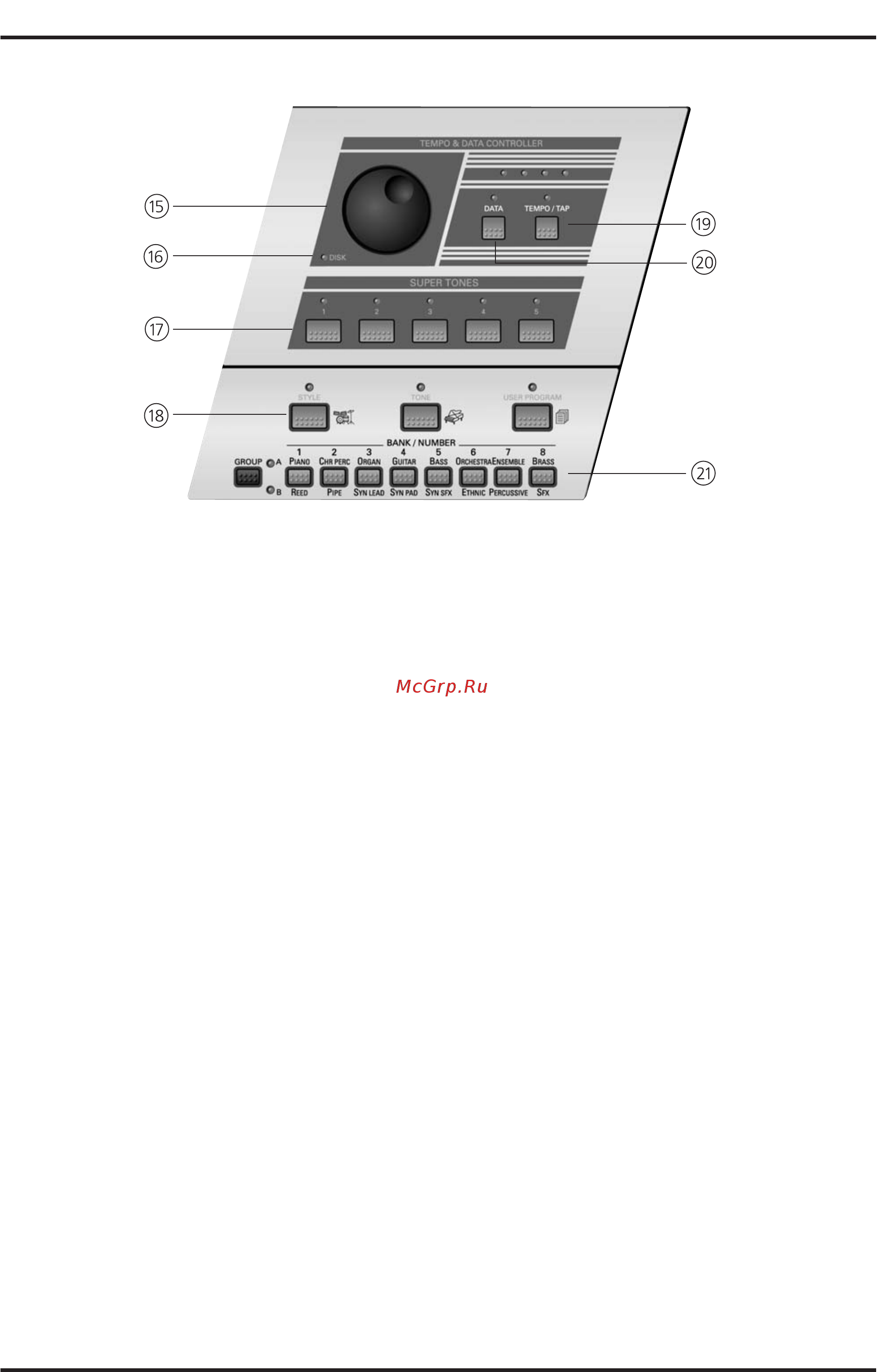 Roland VA-3 [13/208] Ручка темп данные tempo data