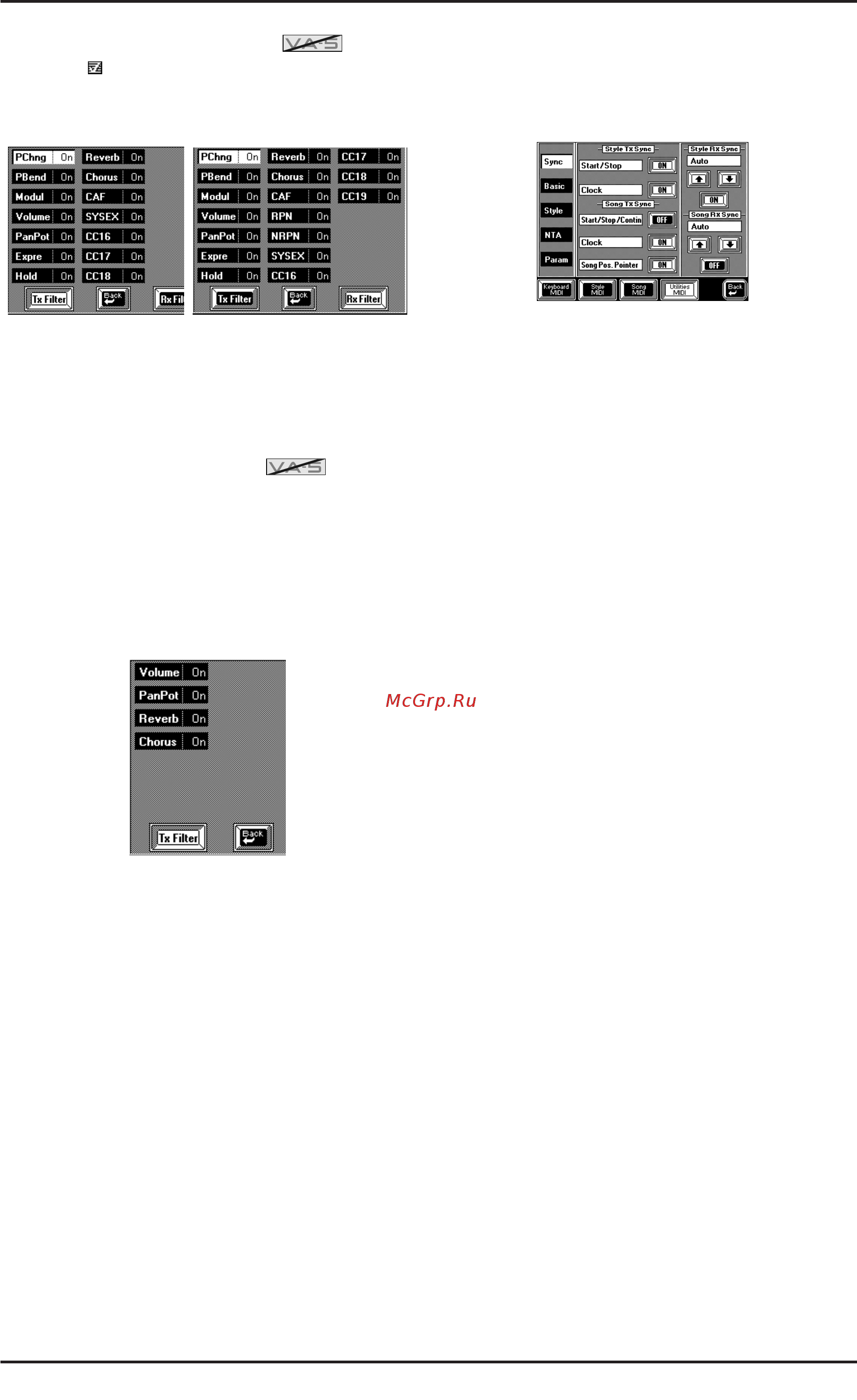 Roland VA-7 [195/257] Утилиты midi utilities midi