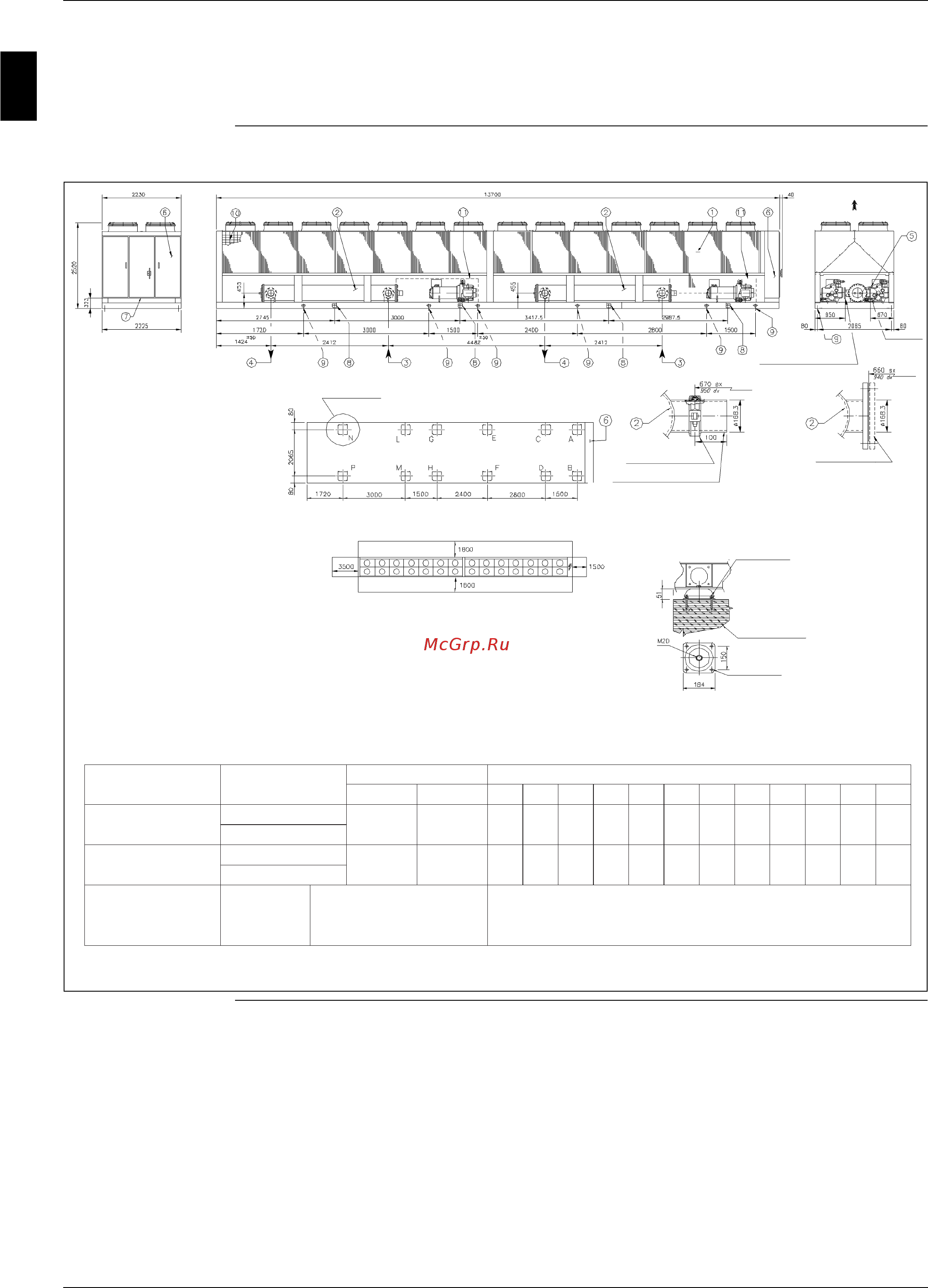 Daikin EWAD650BJYNN/Q [122/346] Outlook drawing ewadc20bjynn a ewadc20bjynn a oprn and ewadc20bjynn a opln