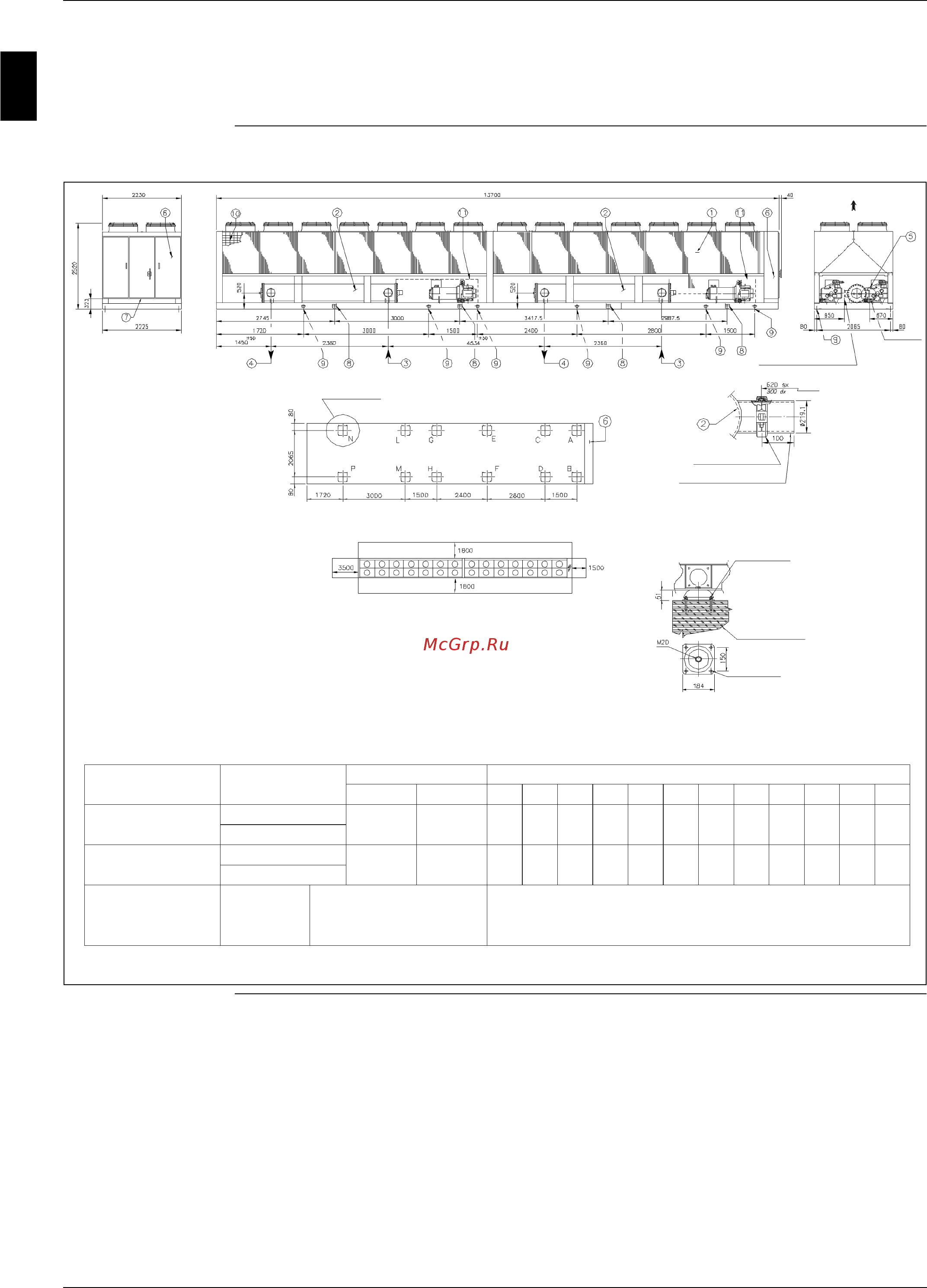 Daikin EWAD650BJYNN/Q [124/346] Outlook drawing ewadc21bjynn a ewadc21bjynn a oprn and ewadc21bjynn a opln