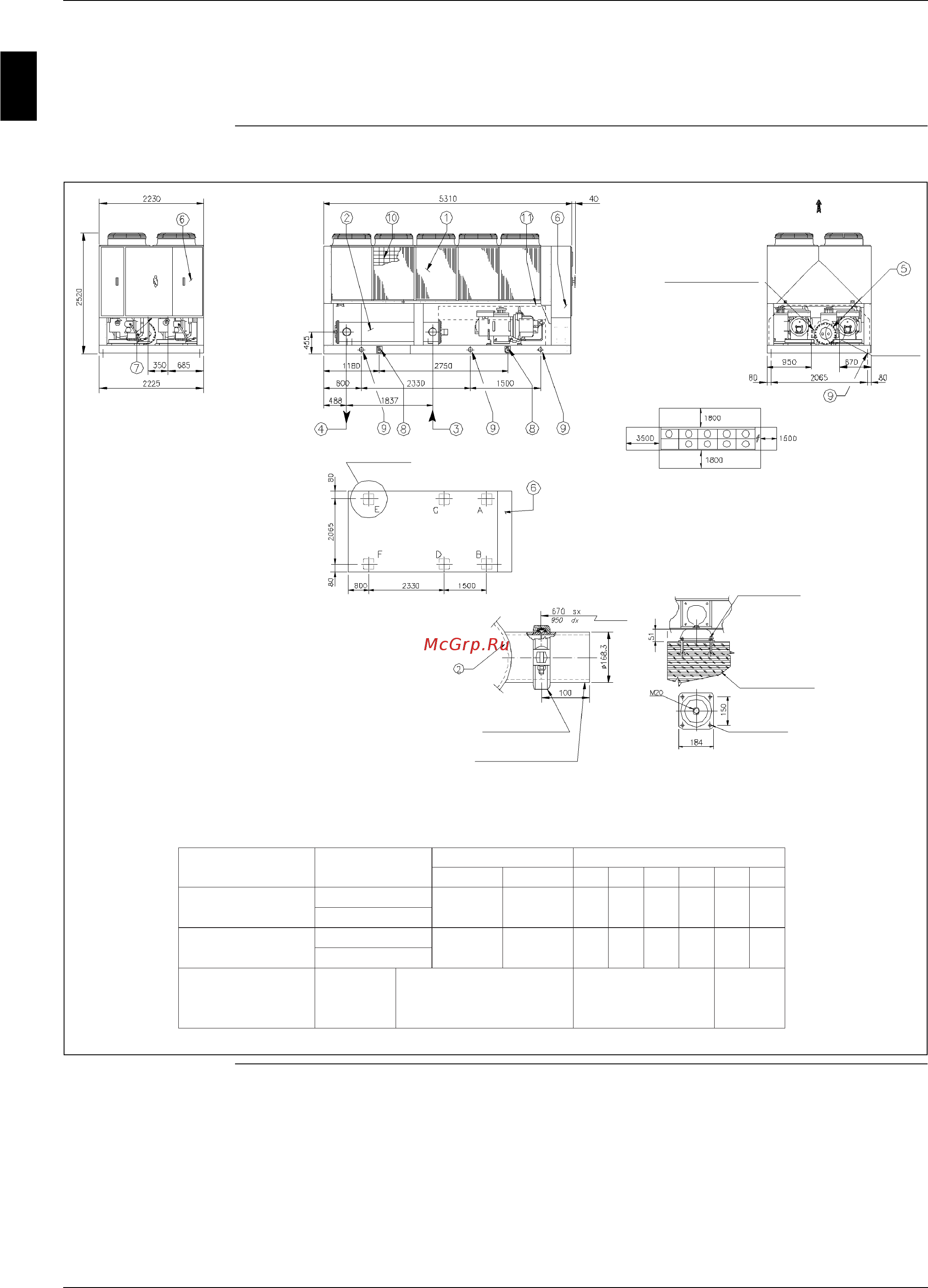 Daikin EWADC14BJYNN [128/346] Outlook drawing ewad650bjynn ewad650bjynn oprn and ewad650bjynn opln