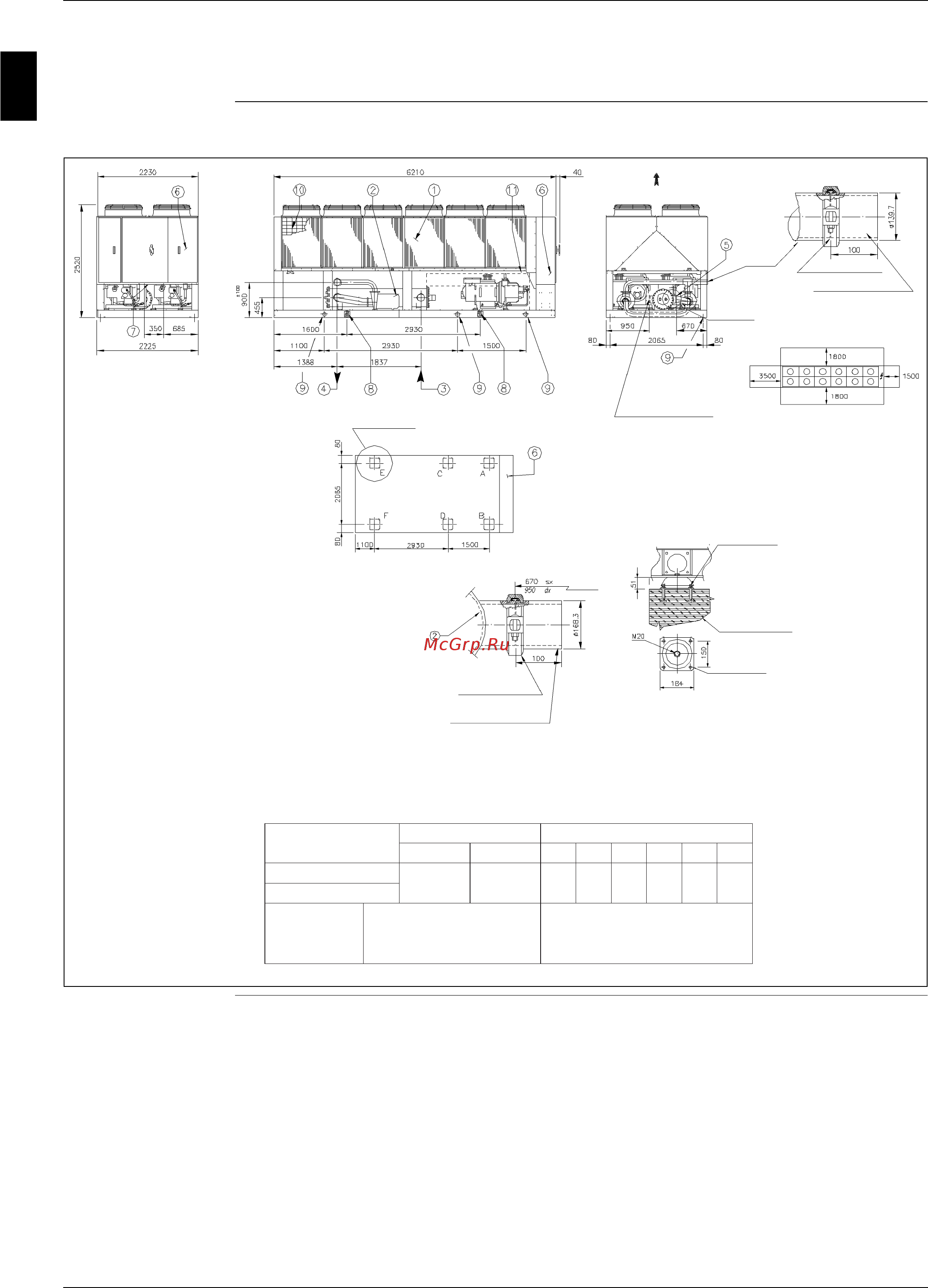 Daikin EWAD850BJYNN/A [138/346] Outlook drawing ewad650bjynn q optp