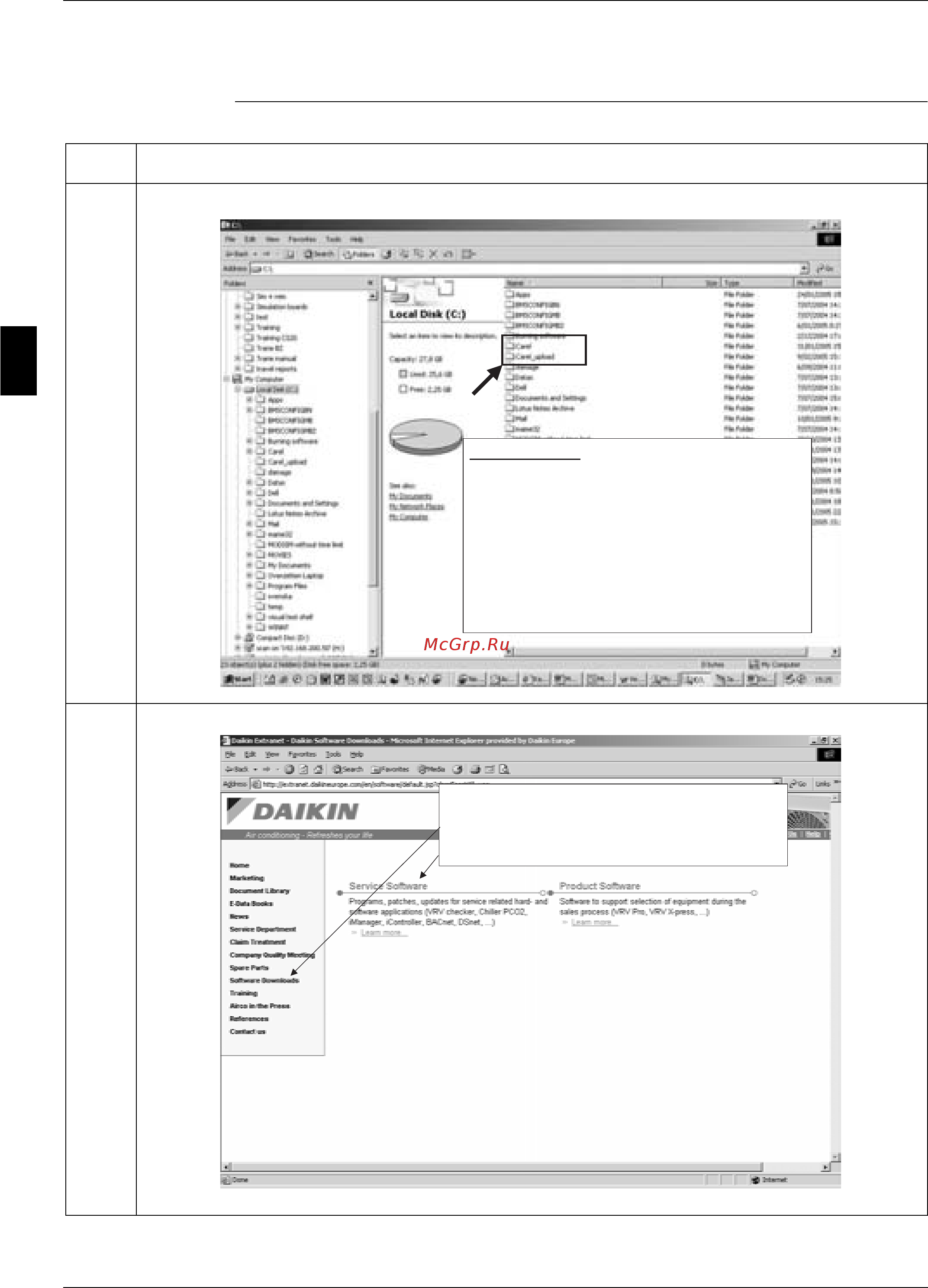 Daikin EWAD850BJYNN/A [272/346] Installation of winload32 on the pc and programming a controller