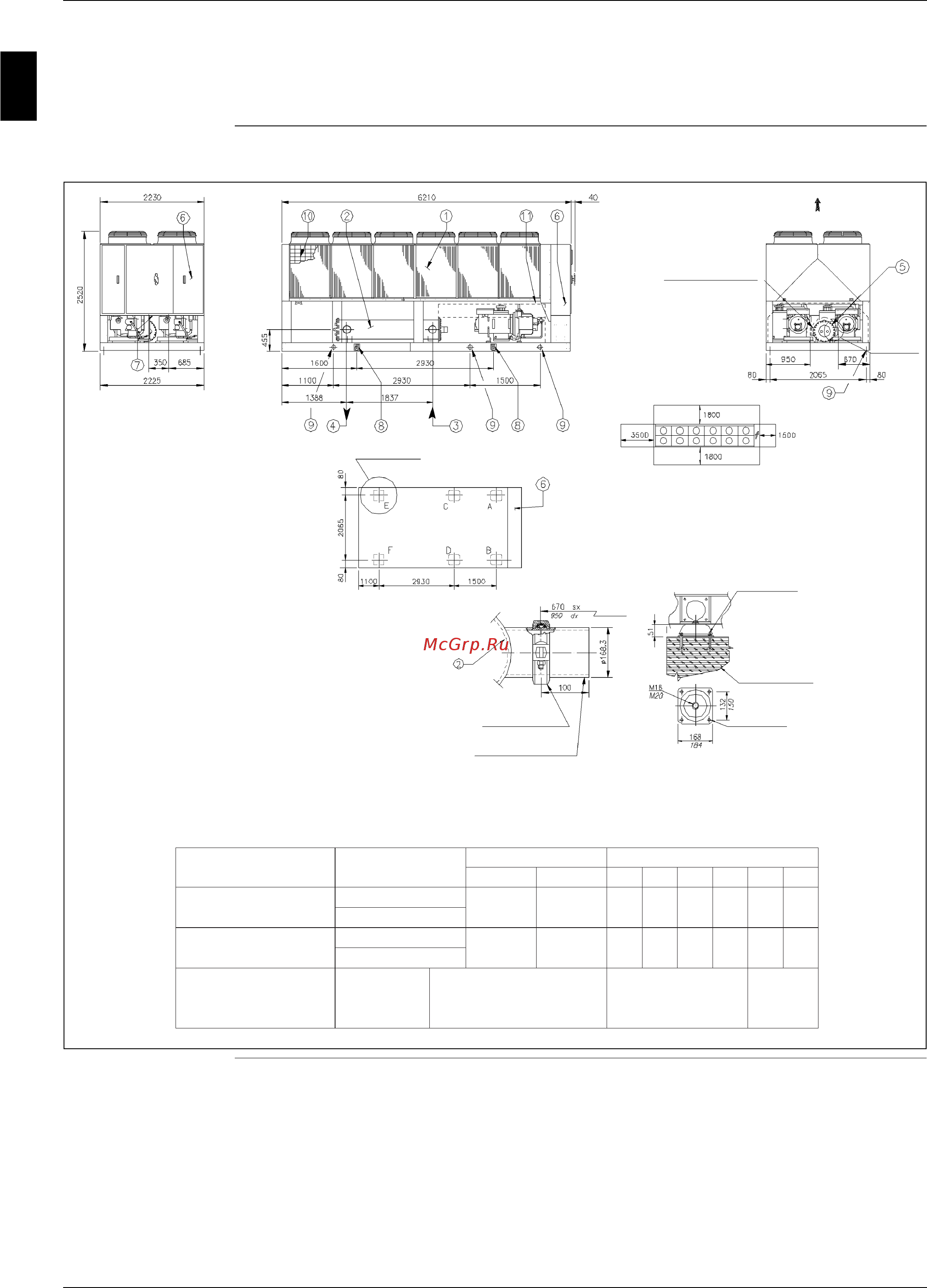 Daikin EWAD850BJYNN/A [52/346] Outlook drawing ewad700bjynn a ewad700bjynn a oprn and ewad700bjynn a opln