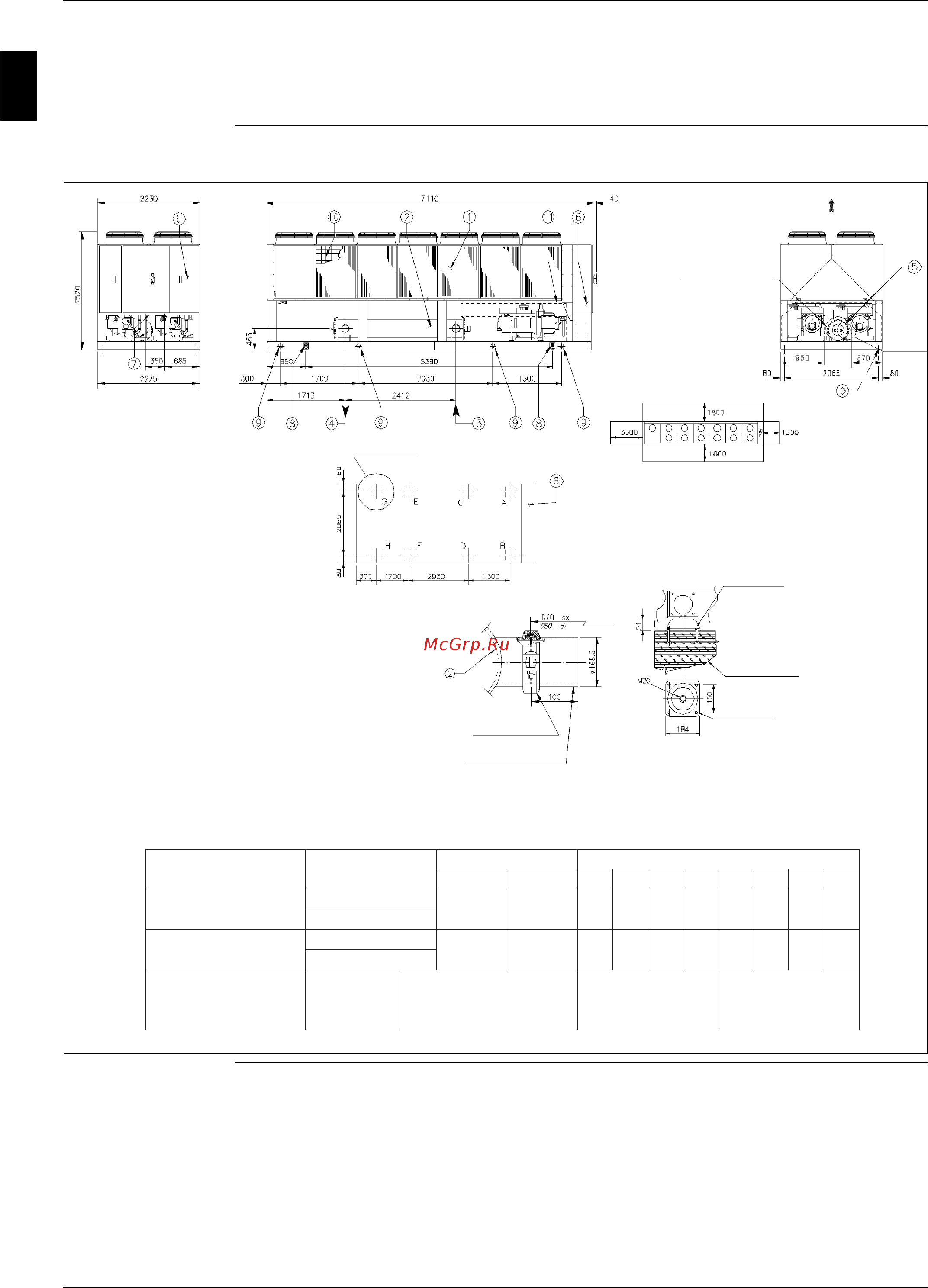 Daikin EWAD900BJYNN/A [62/346] Outlook drawing ewad800bjynn a ewad800bjynn a oprn and ewad800bjynn a opln